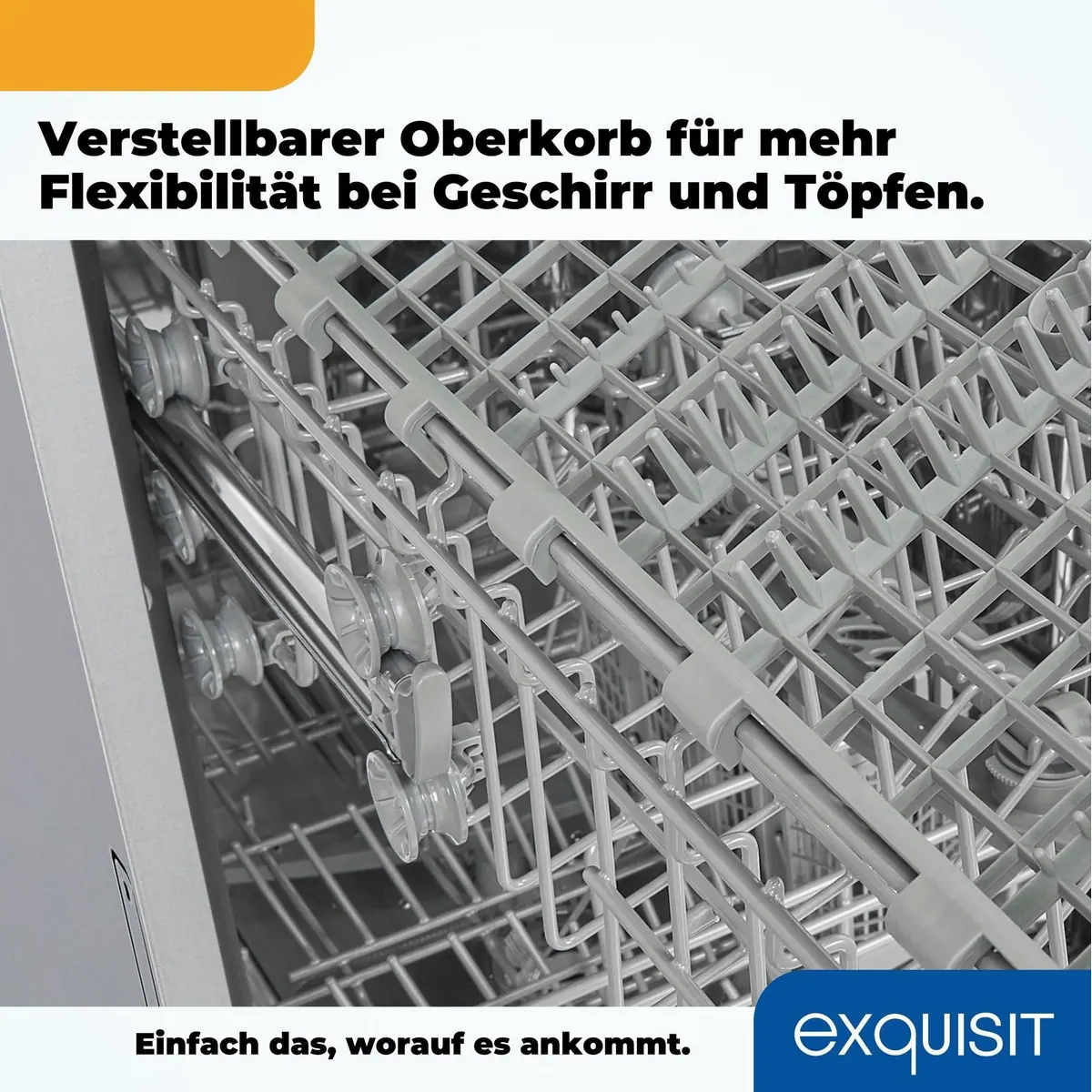 exquisit EGSP1009-E Geschirrspüler, 9 l, 9 Maßgedecke, kompakt für kleine Haushalte 5