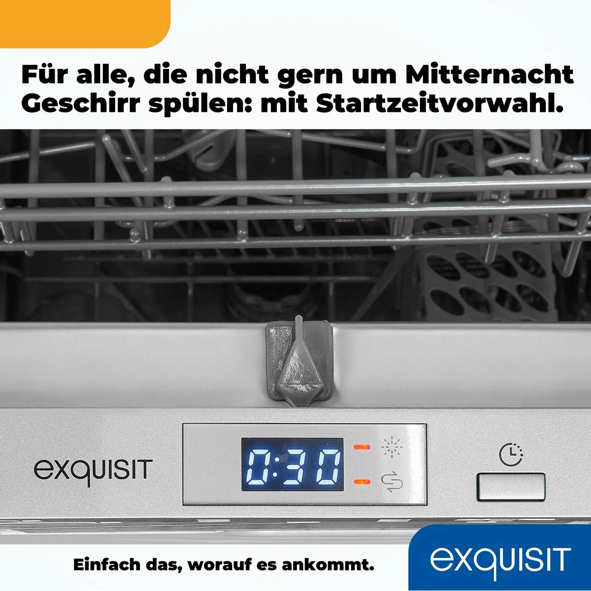 exquisit EGSP2109-E-030E Geschirrspüler, kompakt, 9 Maßgedecke, Wasserschutzsystem 4