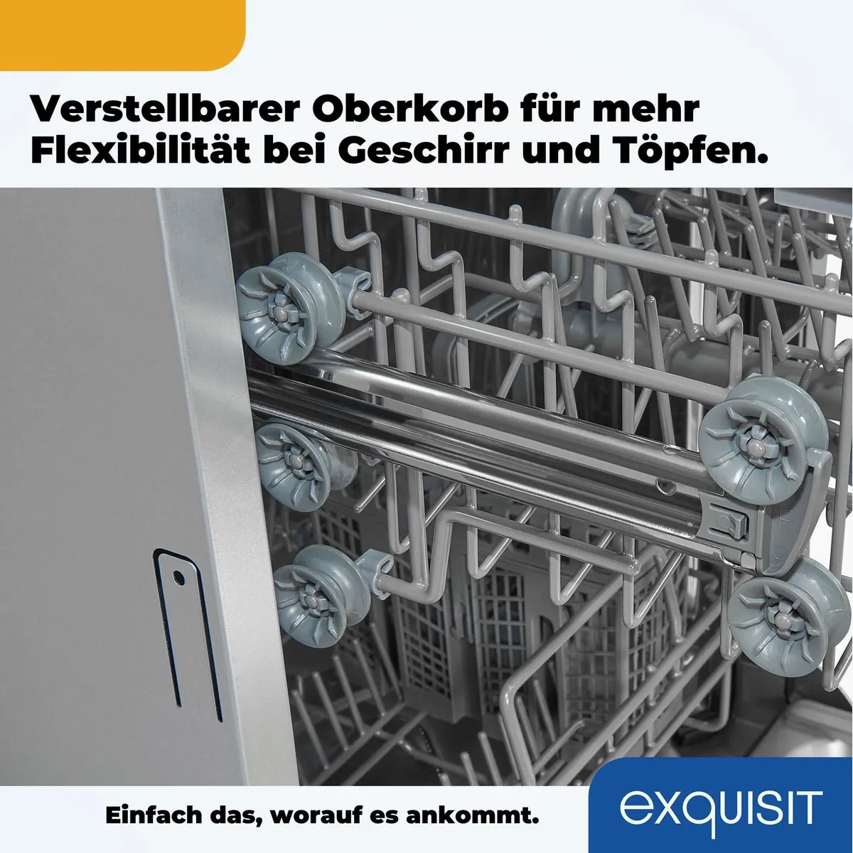 exquisit EGSP2109-E-030E Geschirrspüler, kompakt, 9 Maßgedecke, Wasserschutzsystem 5