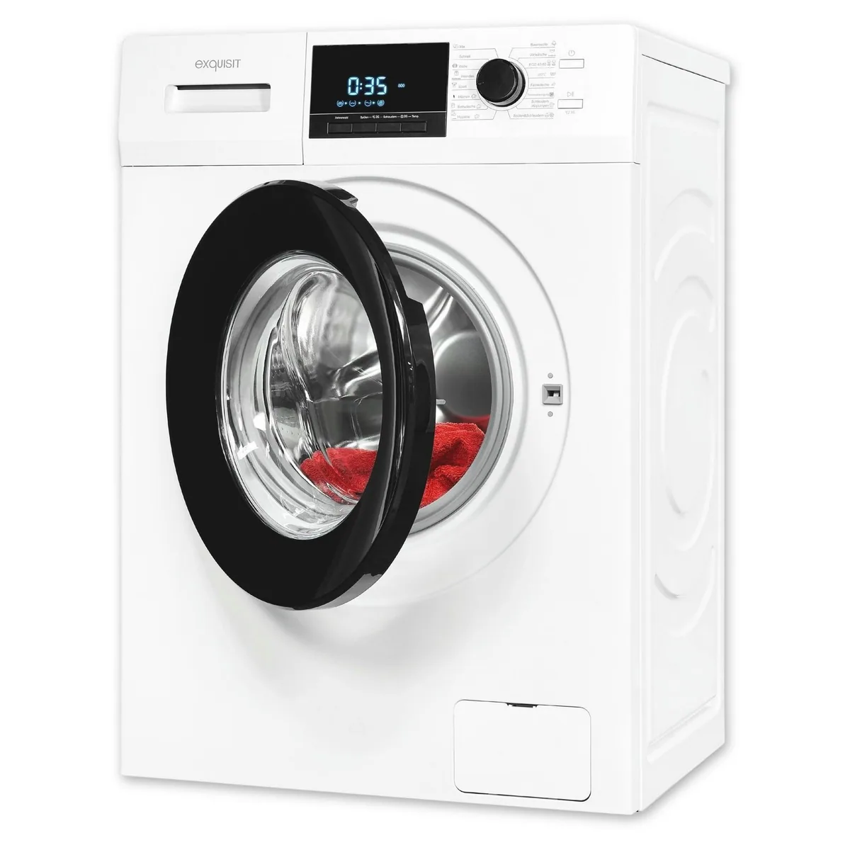 exquisit WA59214-340A Waschmaschine, 9 kg, 1400 U/min, Knitterschutz, Energieeffizienz A
