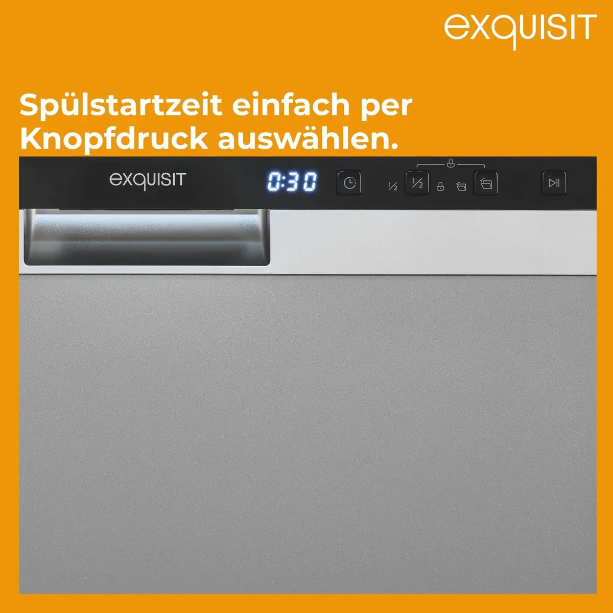 exquisit GSP56314-030C Standgeschirrspüler, 14 Maßgedecke, automatische Türöffnung, höhenverstellbarer Oberkorb 5