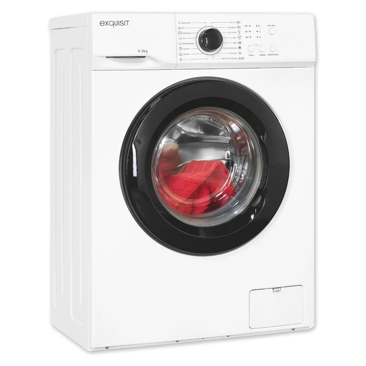 exquisit Waschmaschine WA6110-021A, 6 kg, 16 Programme, Energieeffizienzklasse A