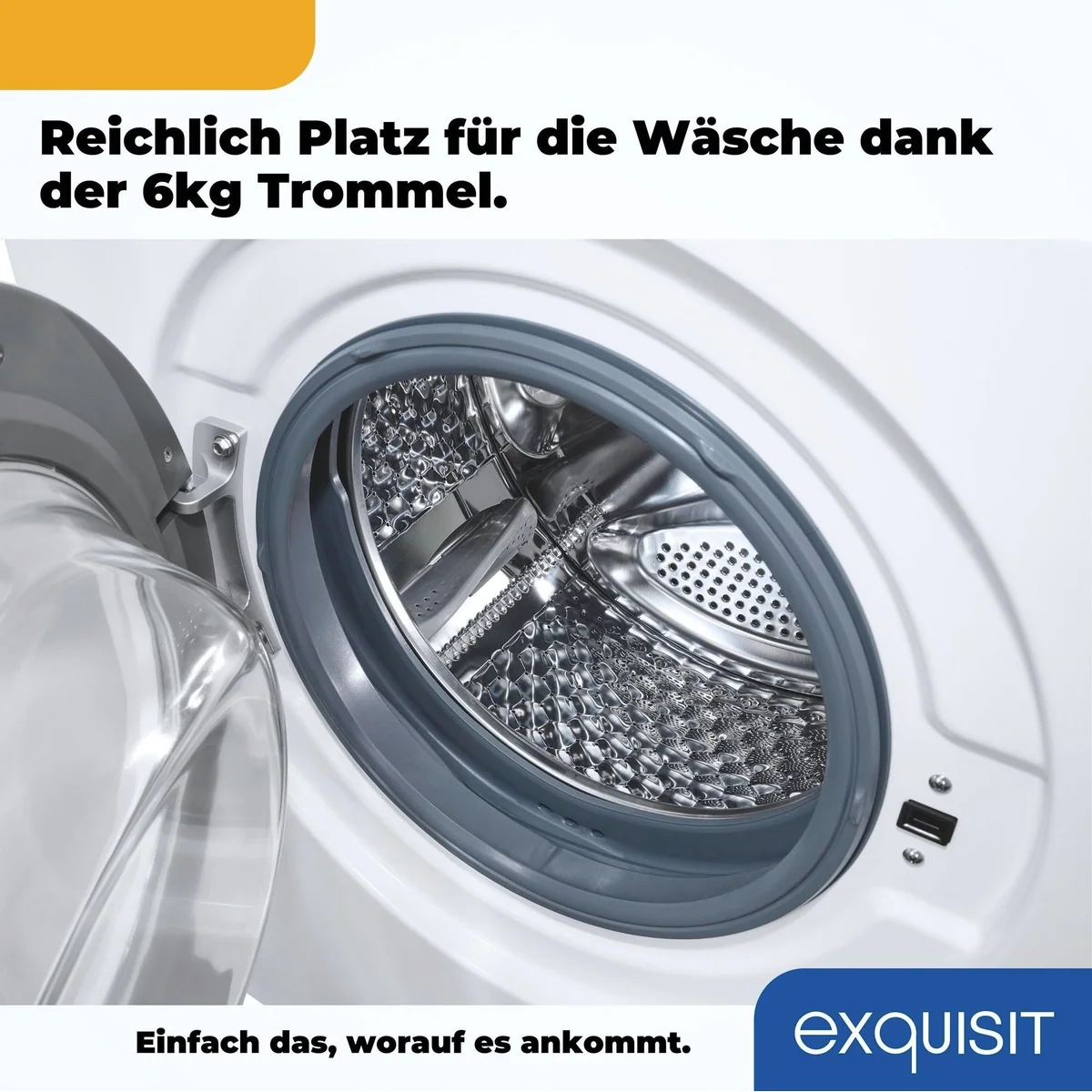 exquisit Waschmaschine WA6110-021A, 6 kg, 16 Programme, Energieeffizienzklasse A 4
