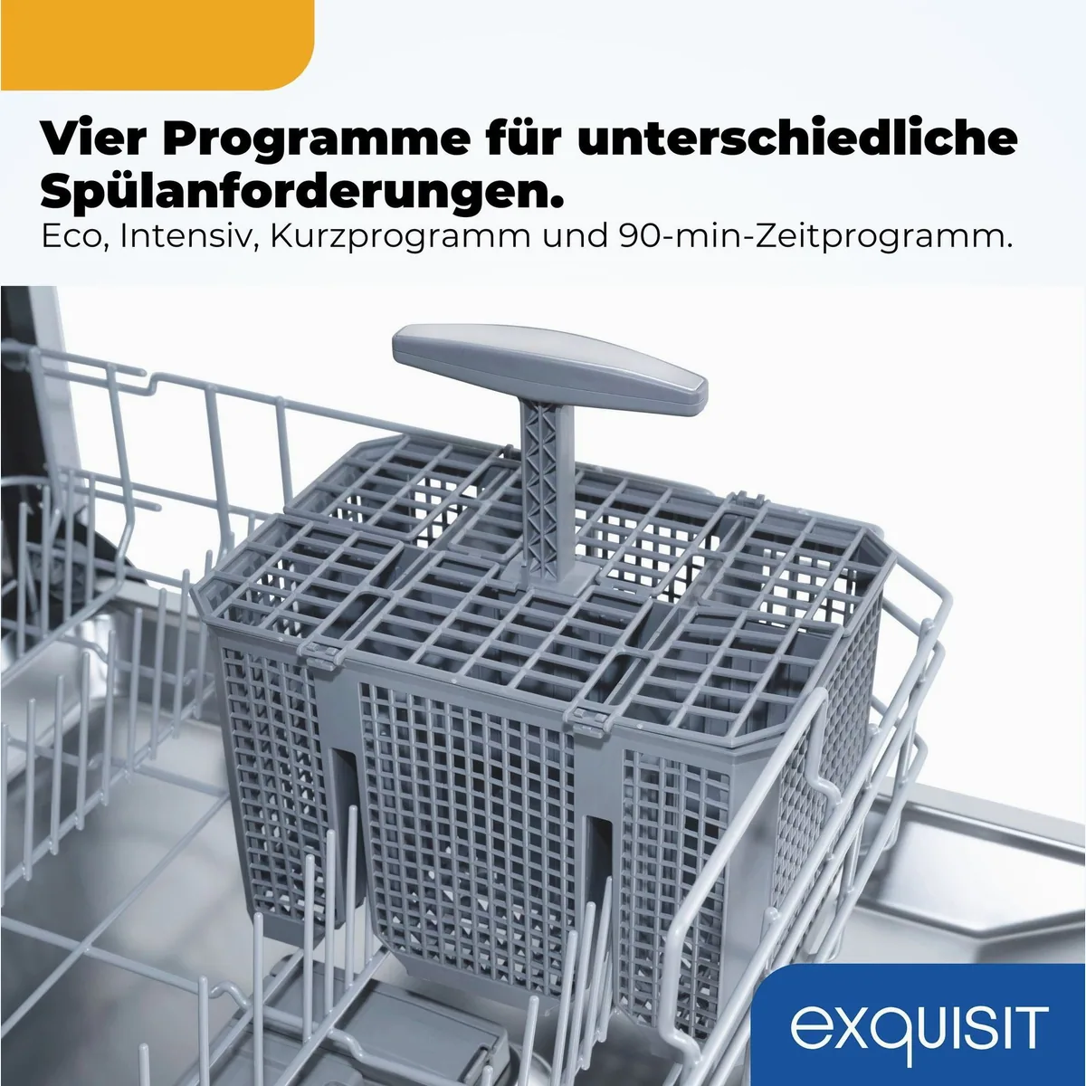 exquisit GSP9114-451D Standgeschirrspüler, 14 Maßgedecke, flüsterleise 49 dB 4