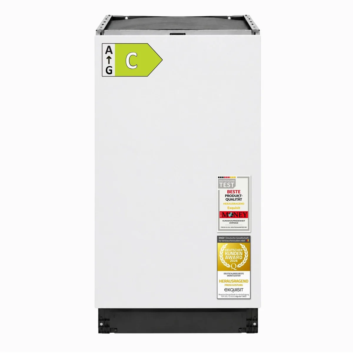 exquisit EGSP59311-E-450C Geschirrspüler, 9,8 l, 11 Maßgedecke, LED-Anzeige