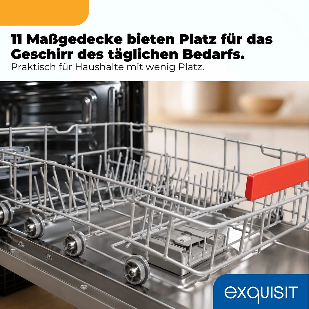 exquisit EGSP59311-E-450C Geschirrspüler, 9,8 l, 11 Maßgedecke, LED-Anzeige 4