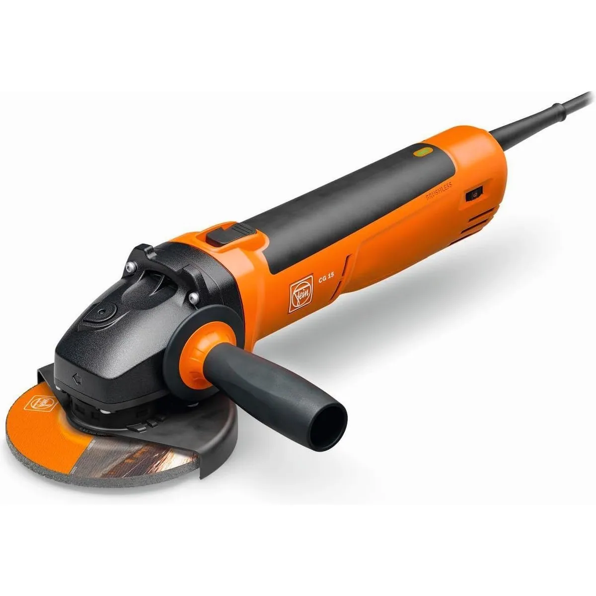 Fein Compact-Winkelschleifer CG 15-150 BLP, bürstenloser Motor, ergonomisch, 150 mm