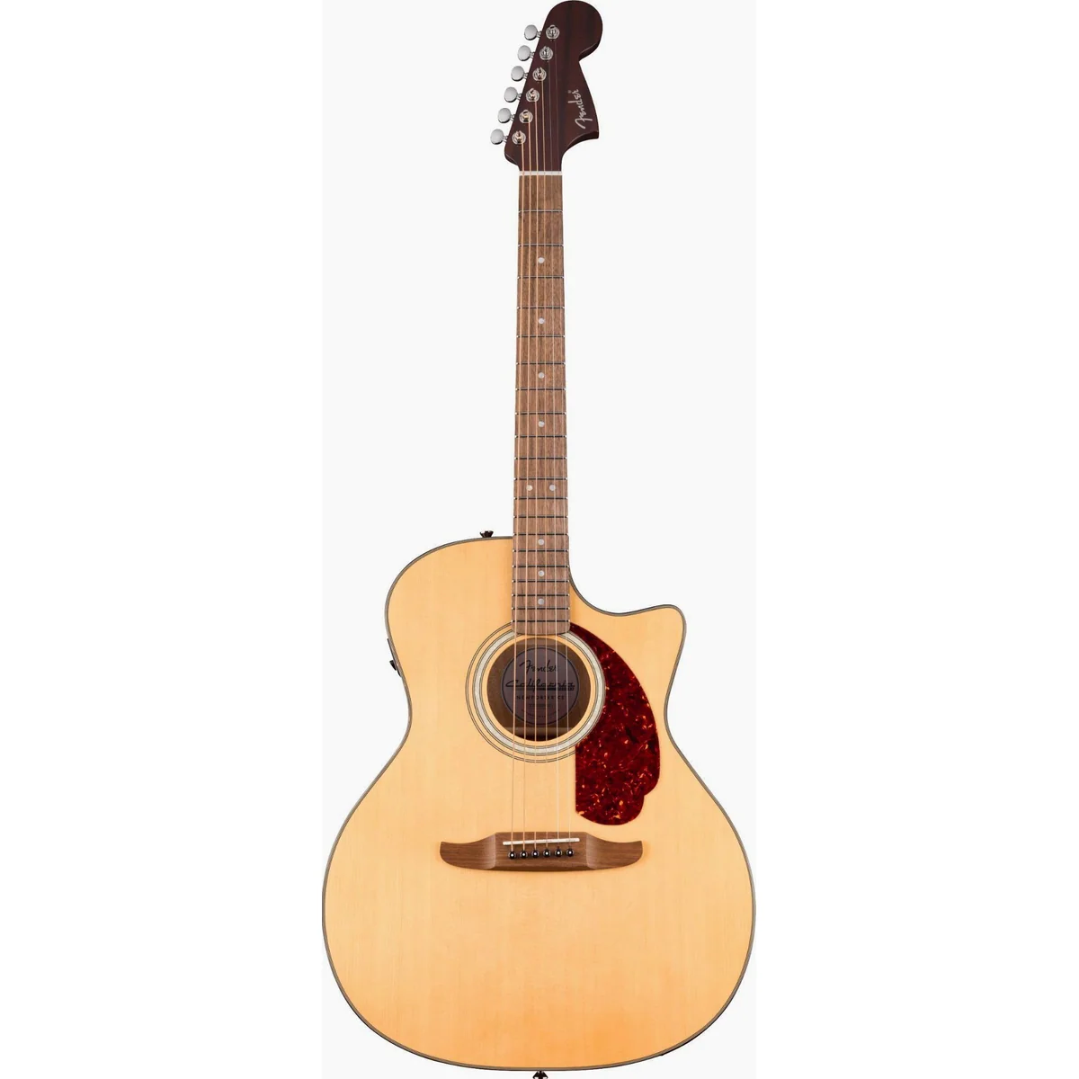 Fender California Deluxe Newporter Natural, vielseitige Akustikgitarre mit Tonabnehmer 2