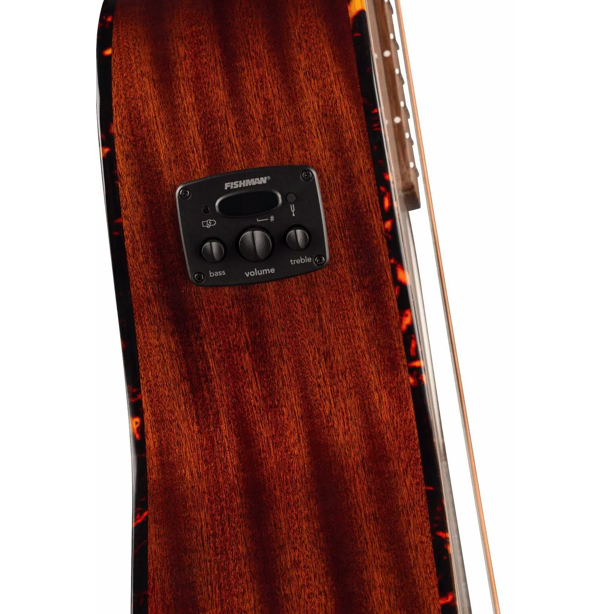 Fender California Deluxe Newporter Natural, vielseitige Akustikgitarre mit Tonabnehmer 4