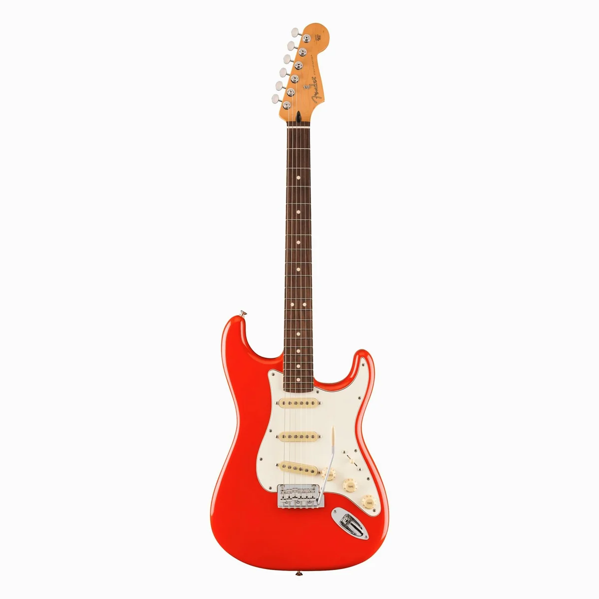 Fender Player II Stratocaster RW Coral Red, ergonomisches Design, vielseitige Klangoptionen, hochwertige Hardware