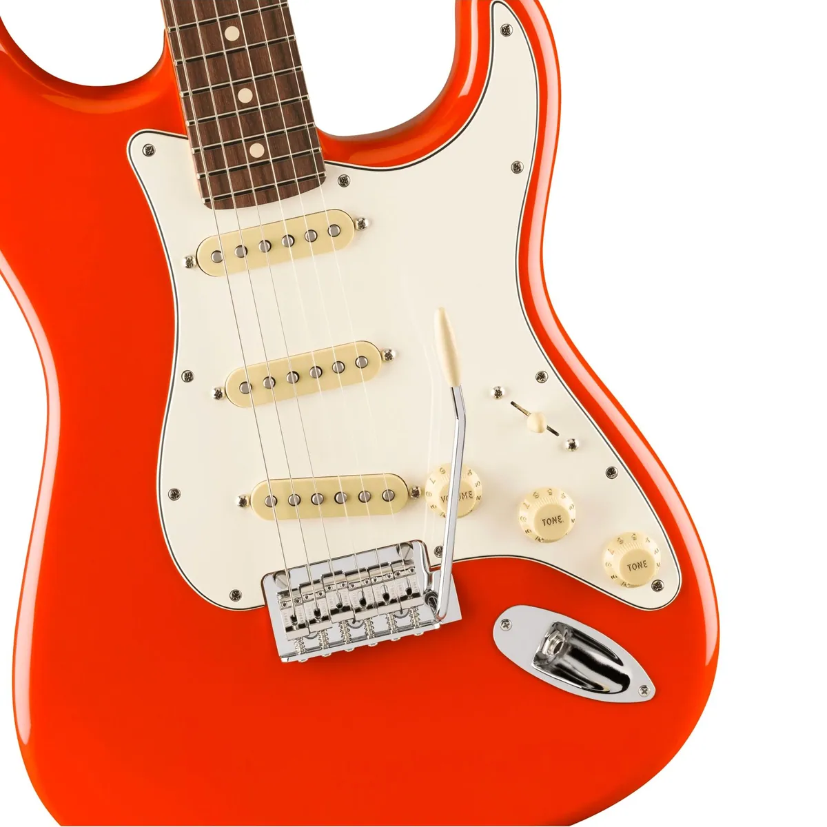 Fender Player II Stratocaster RW Coral Red, ergonomisches Design, vielseitige Klangoptionen, hochwertige Hardware 3