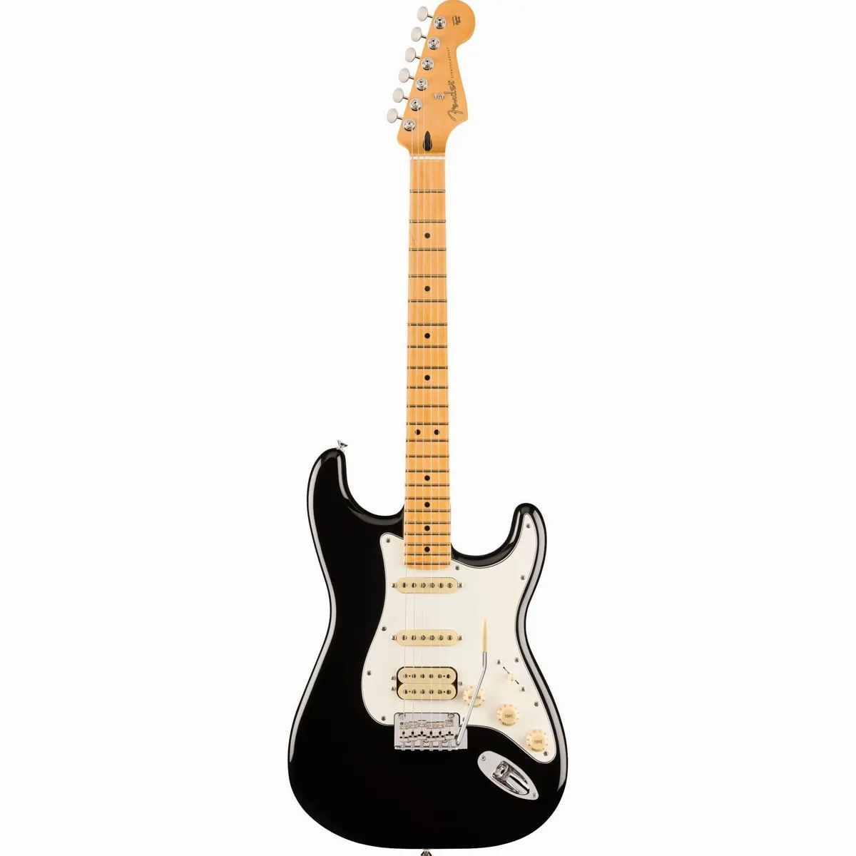 Fender Player II Stratocaster HSS MN Black, vielseitiger Sound, hochwertige Verarbeitung — E-Gitarre