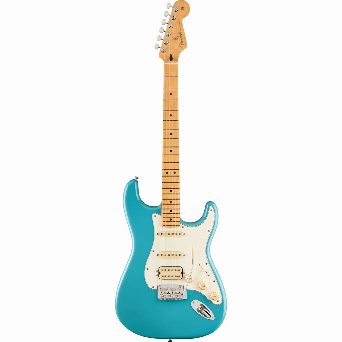 Fender Player II Stratocaster HSS MN Aquatone Blue, vielseitiger Klang, hochwertige Verarbeitung