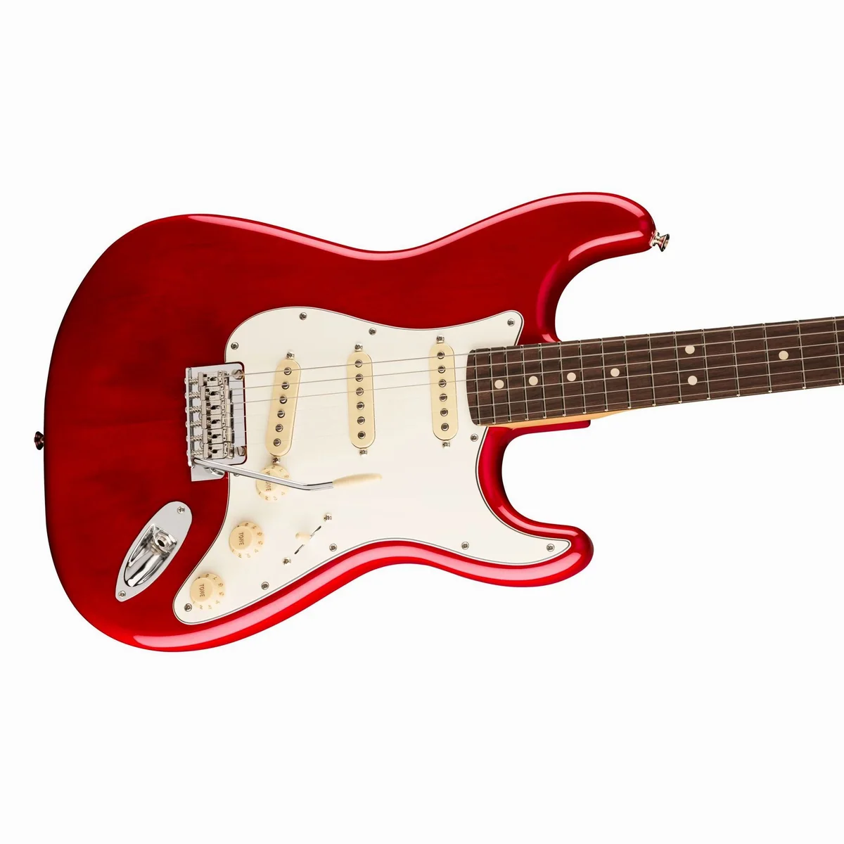 Fender Player II Stratocaster RW, Mahagoni-Korpus, Alnico V Tonabnehmer — Transparent Cherry Burst 4