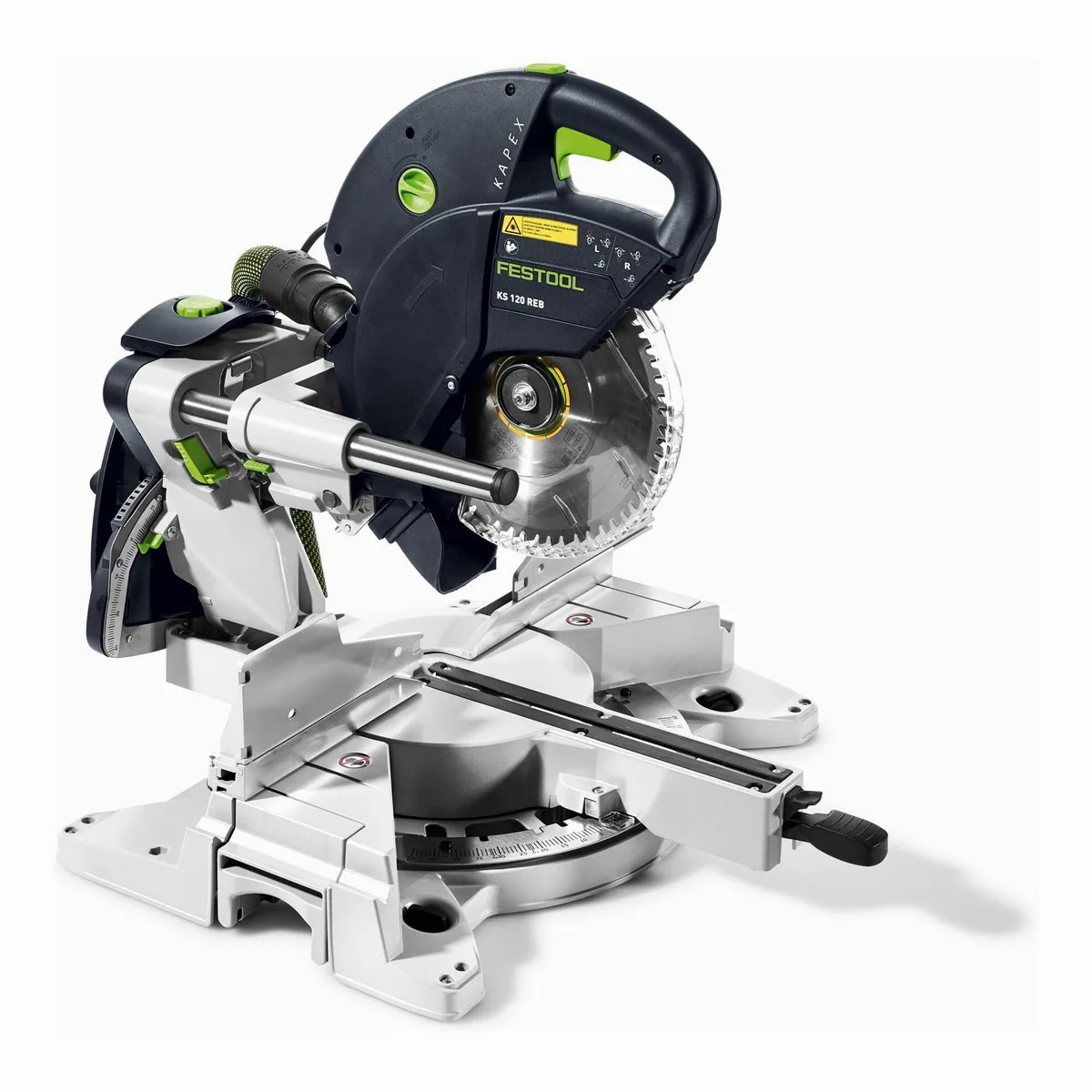 FESTOOL Kapp-Zugsäge KS 120 REB KAPEX, präzise Schnitte, Doppelsäulenführung, integrierter Doppellinienlaser 2