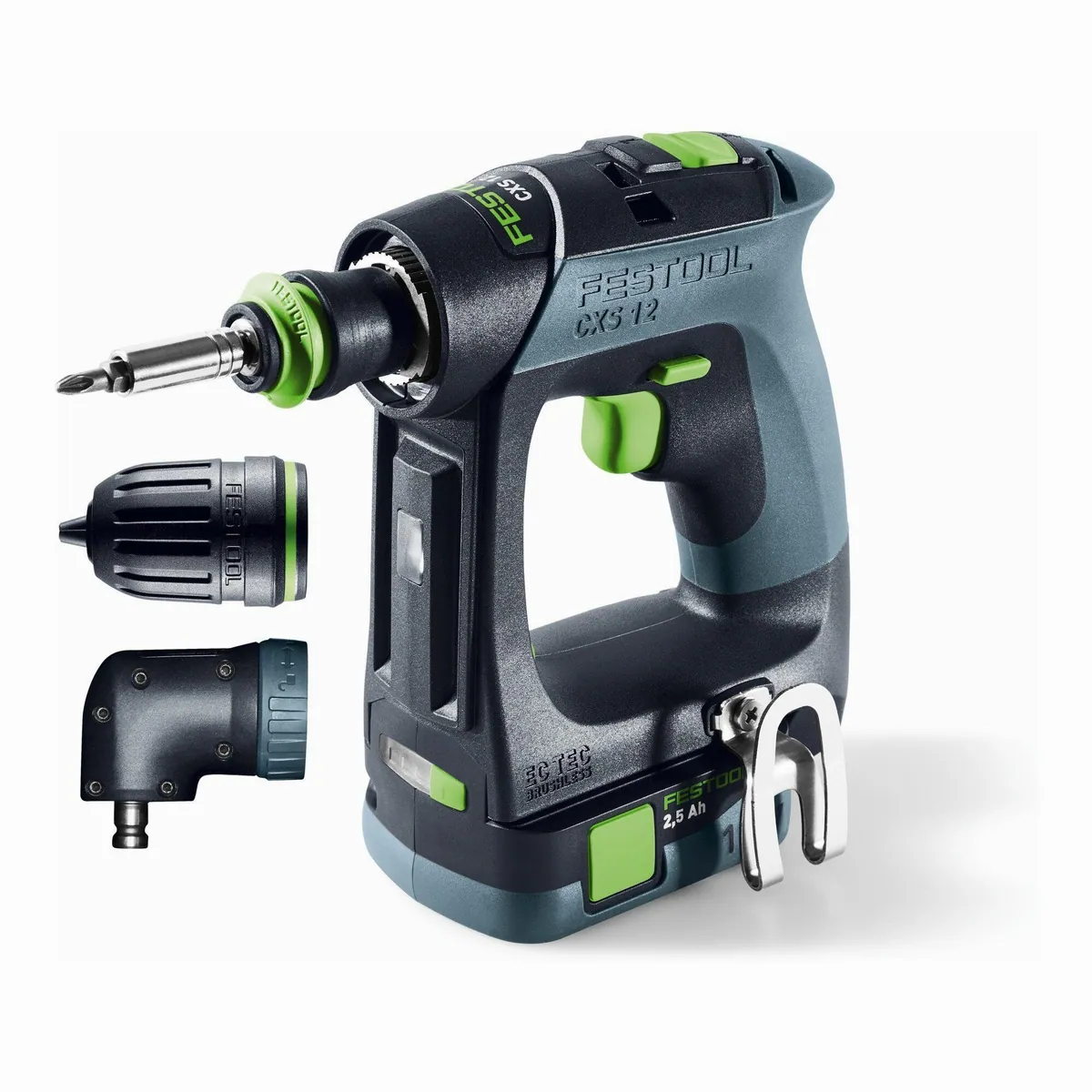 FESTOOL CXS 12 Akku-Bohrschrauber, ergonomisch, kompakt, kraftvoll — 2,5-Set 2