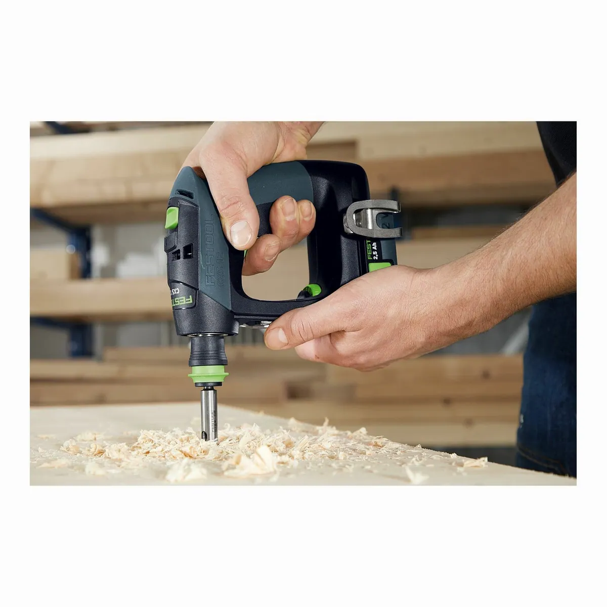 FESTOOL CXS 12 Akku-Bohrschrauber, ergonomisch, kompakt, kraftvoll — 2,5-Set 4