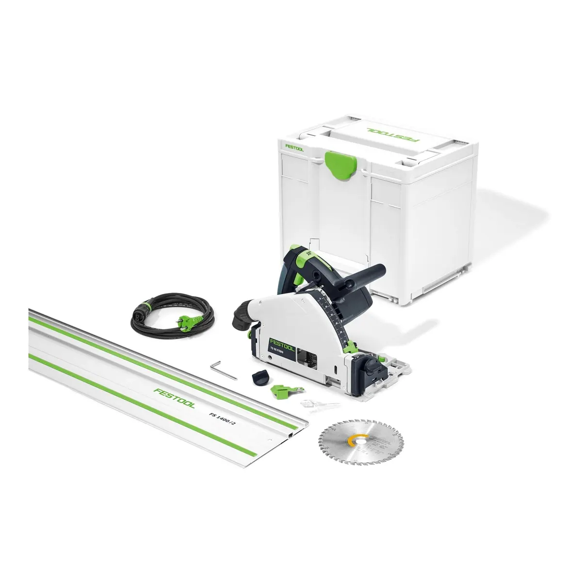 FESTOOL TS 55 FEBQ-Plus-FS, präzise Tauchsäge, beidseitig ausrissfrei, führungskeil