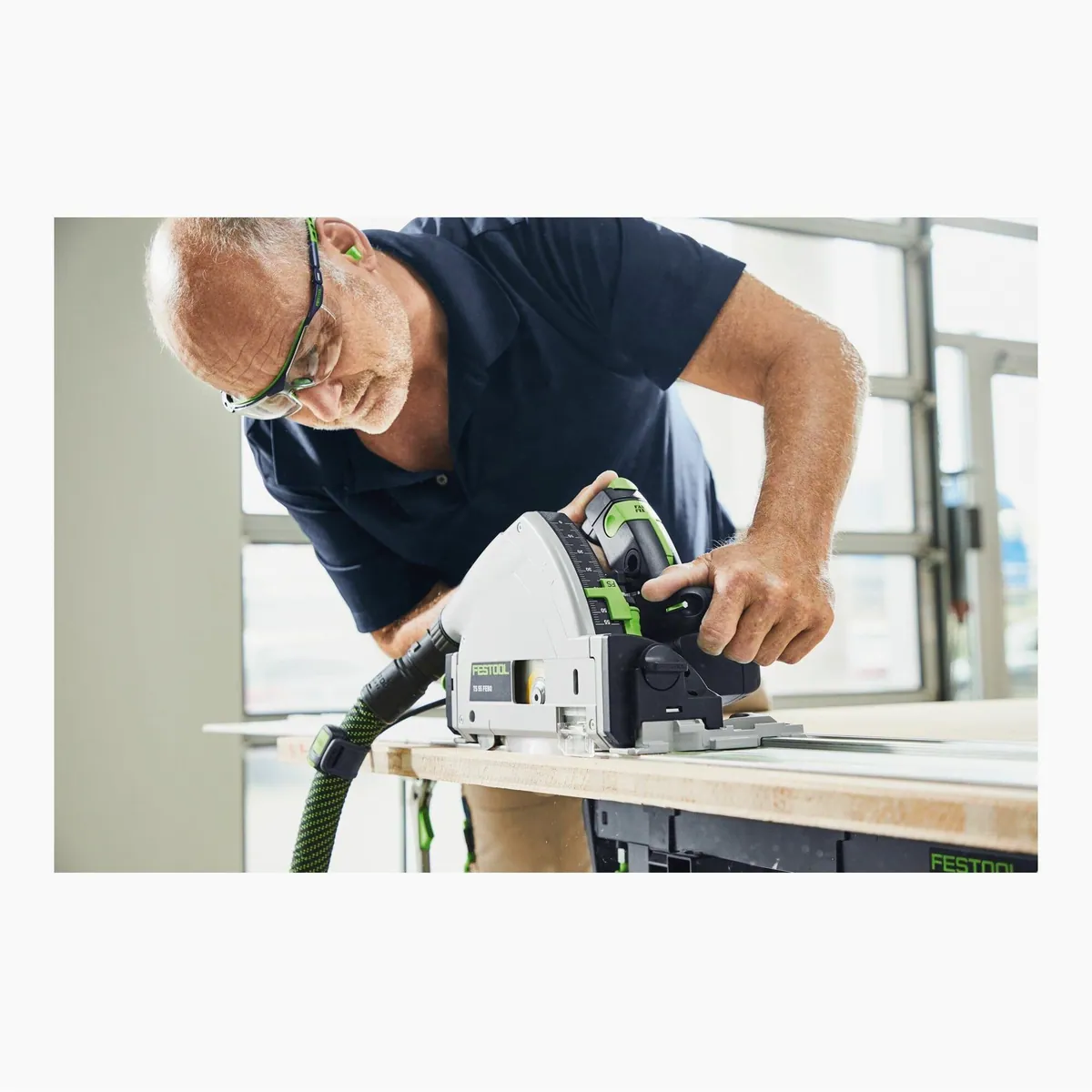 FESTOOL TS 55 FEBQ-Plus-FS, präzise Tauchsäge, beidseitig ausrissfrei, führungskeil 3