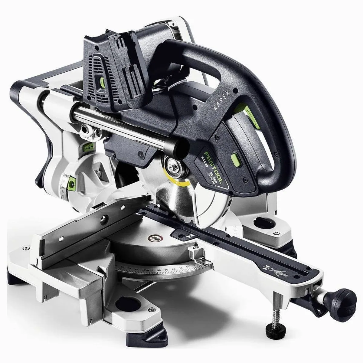 FESTOOL KSC 60 EB-Basic Akku-Kapp-Zugsäge, präzise Schnitte, kabellose Freiheit, kompakte Bauweise 2