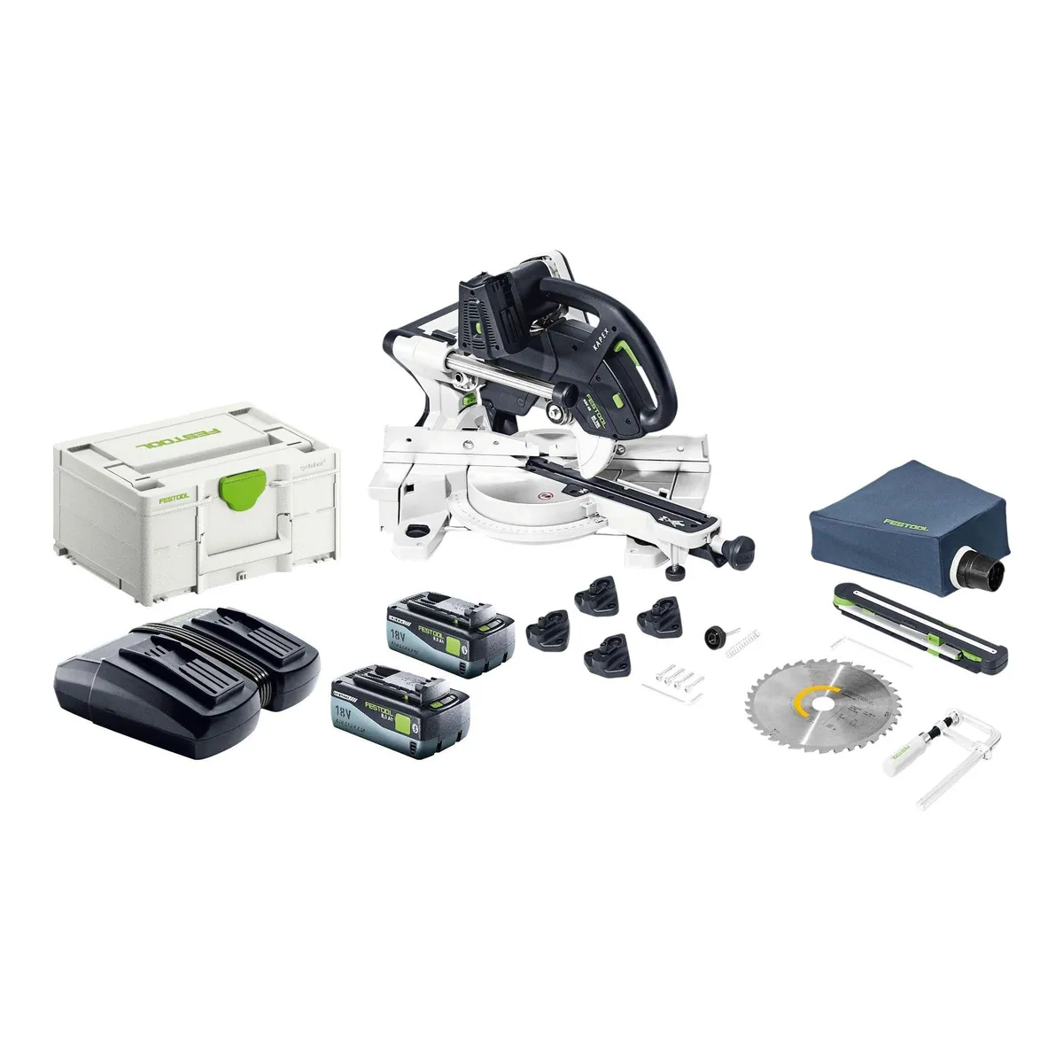 FESTOOL KAPEX KSC 60 EB-Basic, präzise Akku Kapp-Zugsäge mit LED-Technologie
