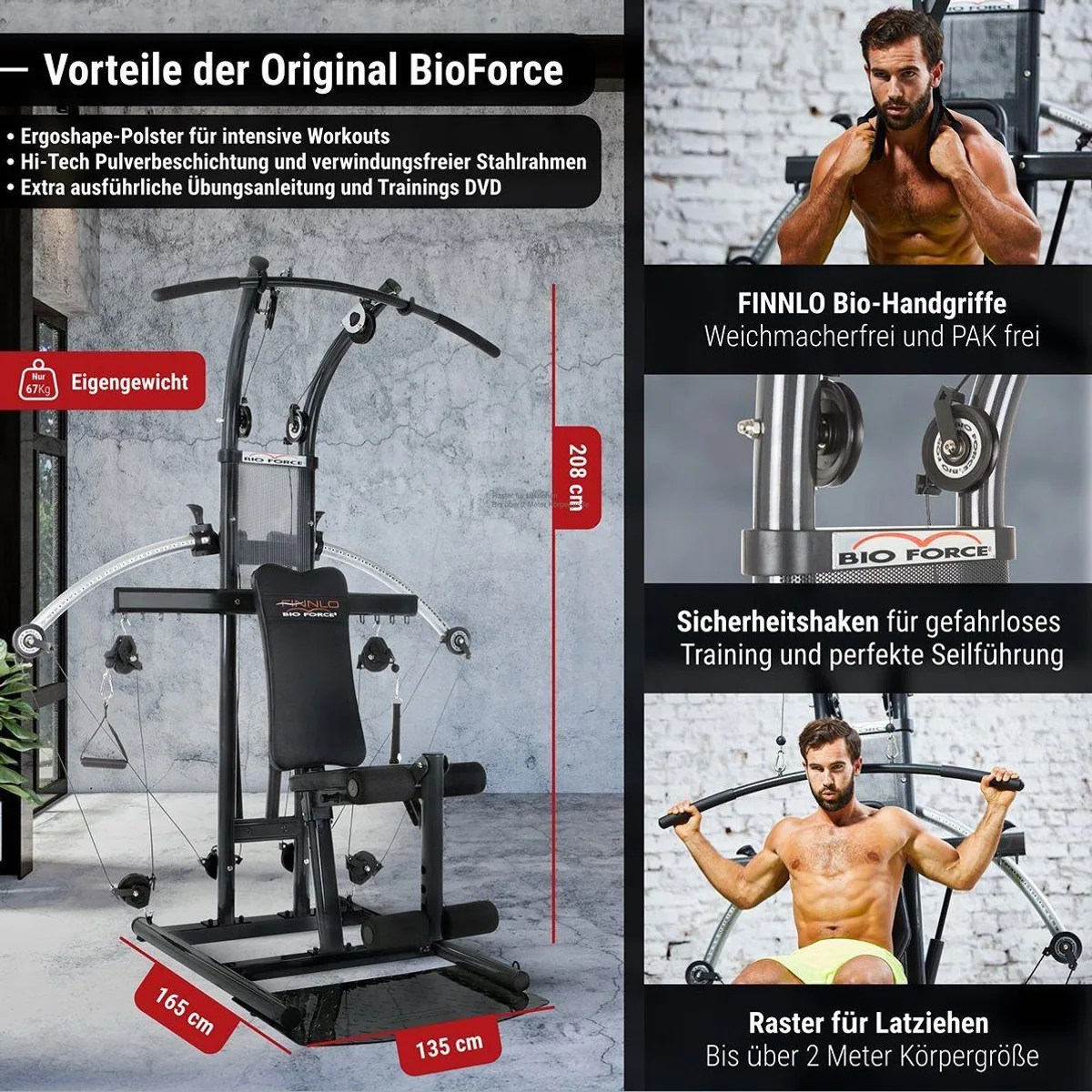Finnlo by Hammer Kraftstation Bio Force, vielseitig einsetzbar mit patentierter TNT-Widerstandstechnik 3