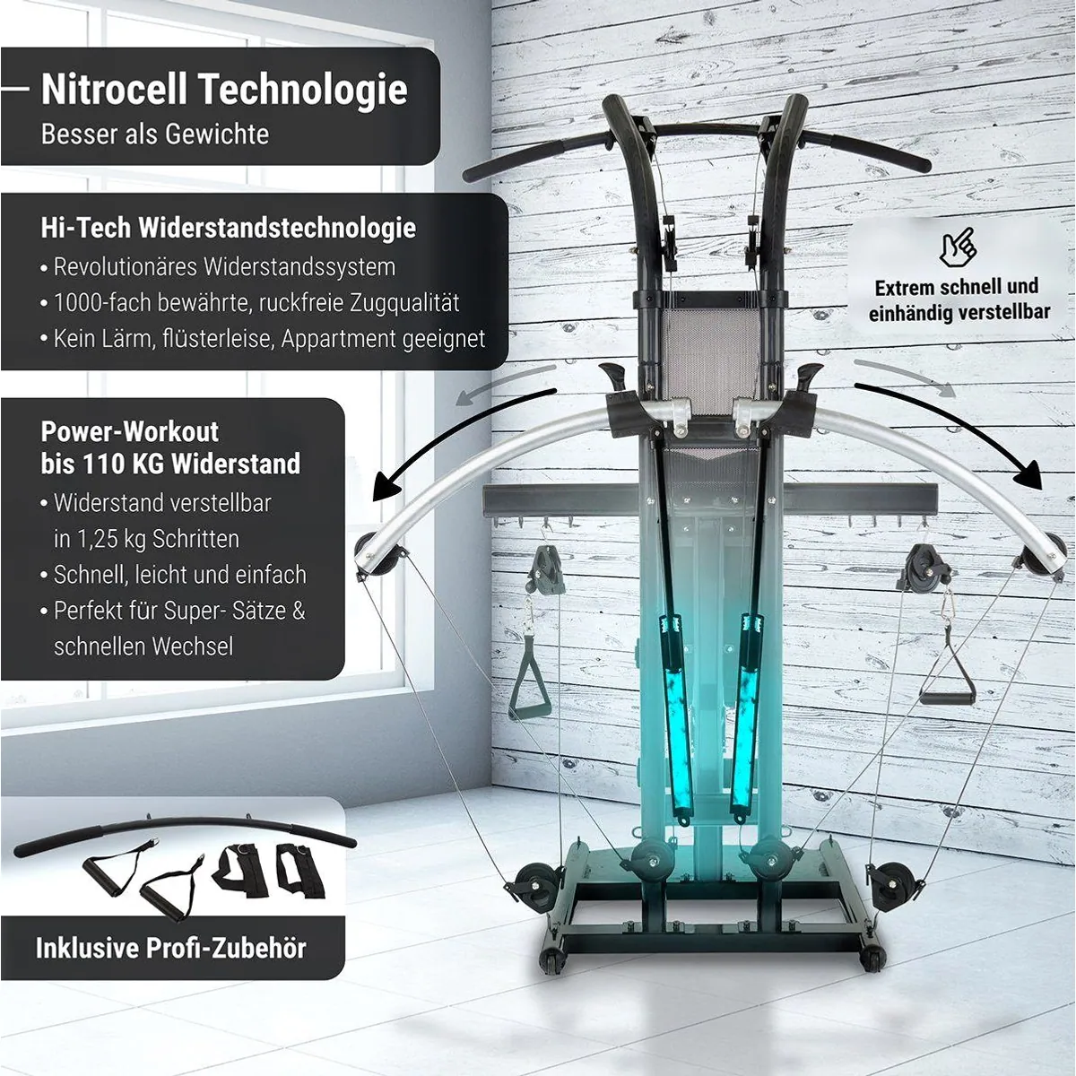 Finnlo by Hammer Kraftstation Bio Force, vielseitig einsetzbar mit patentierter TNT-Widerstandstechnik 4