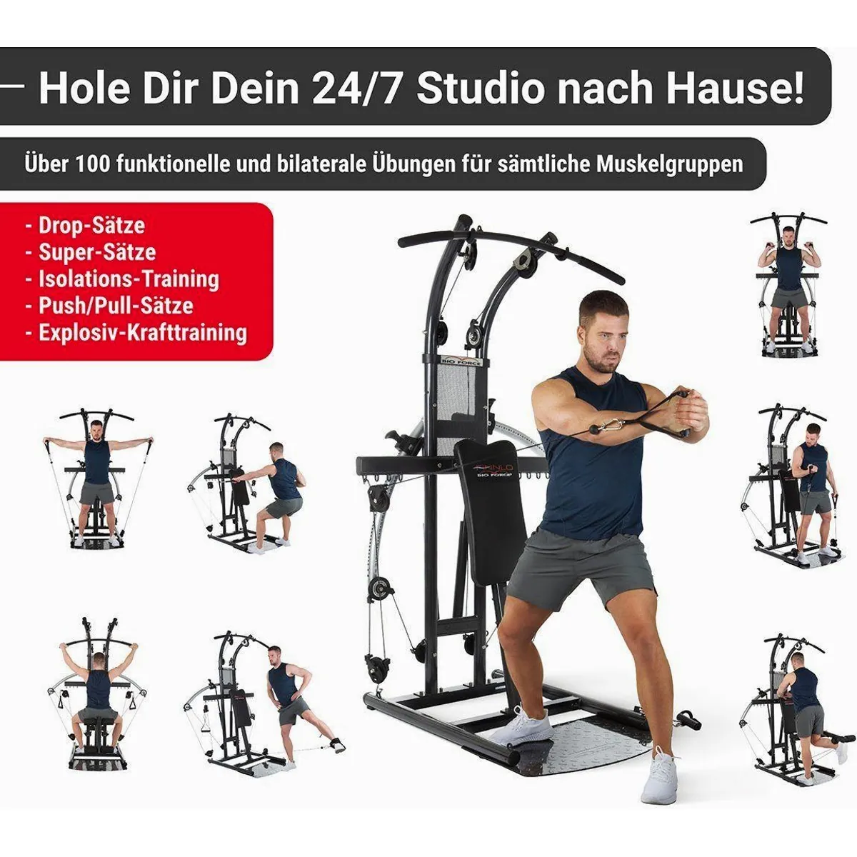 Finnlo by Hammer Kraftstation Bio Force, vielseitig einsetzbar mit patentierter TNT-Widerstandstechnik 5
