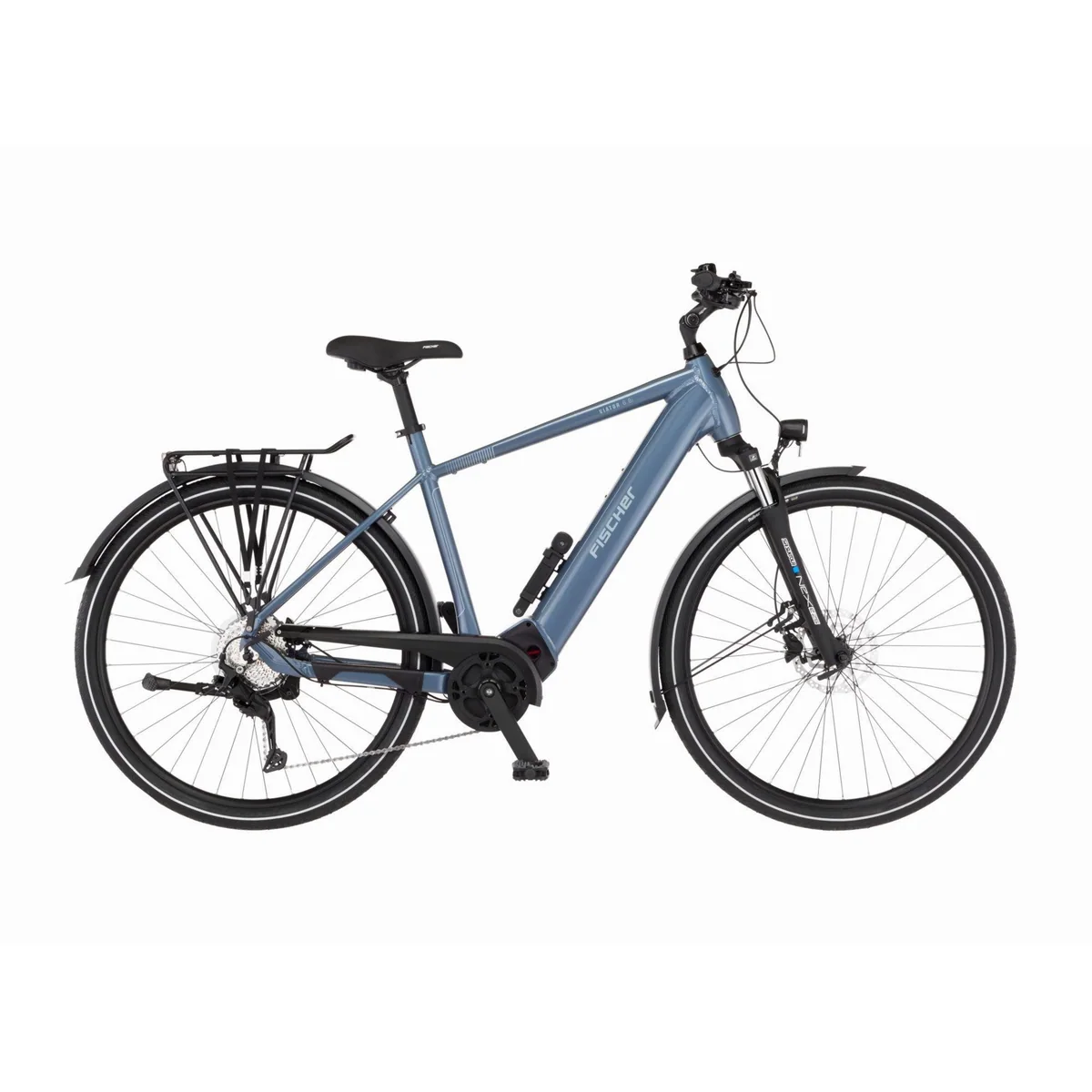 FISCHER Viator 6.8I E-Bike Trekkingrad, kraftvoller Mittelmotor, 9-Gang Shimano Schaltung, 711 Wh Akku