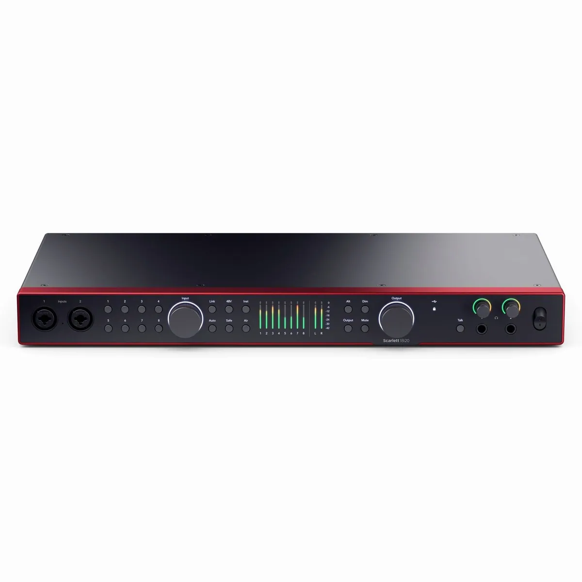 Focusrite Scarlett 18i20 4th Gen, 18 Ein- und 20 Ausgänge, hohe Audioqualität