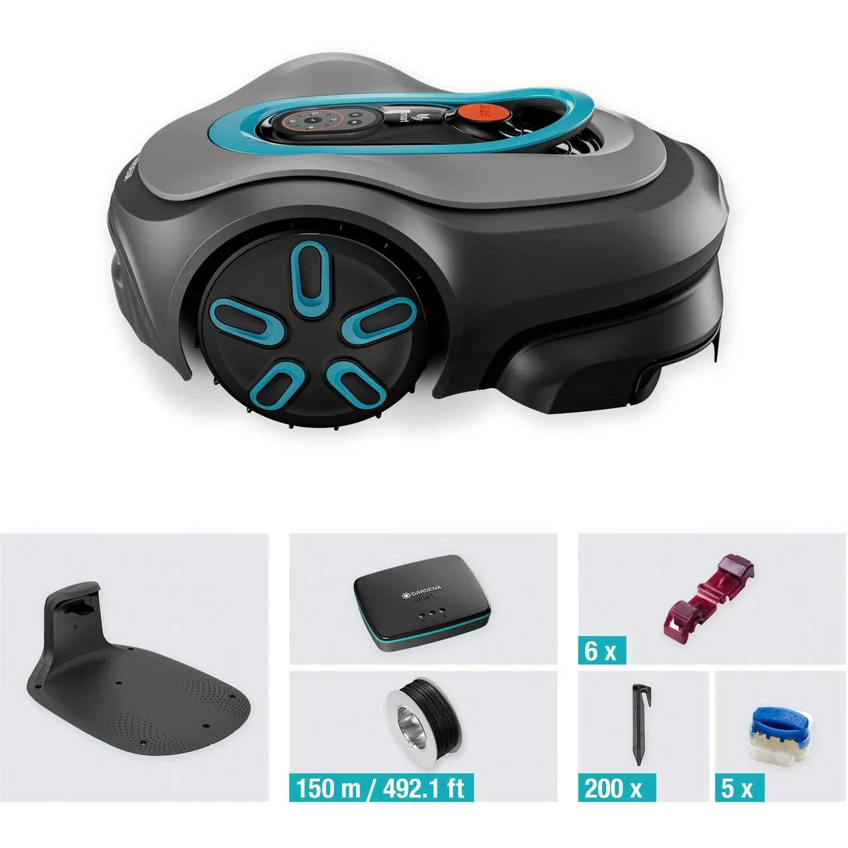 GARDENA smart SILENO pro Rasenmähroboter, für Flächen bis 600 m², inkl. 150 m Begrenzungskabel