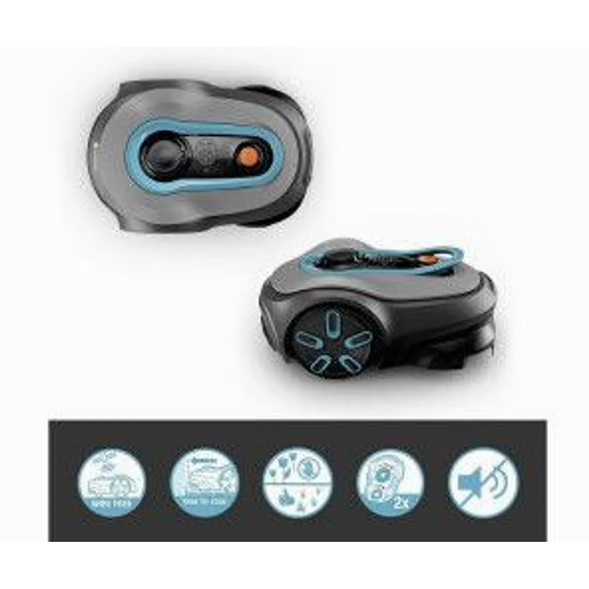 Gardena smart Sileno free 1200 Set, intelligente Rasenpflege, leise und präzise 3