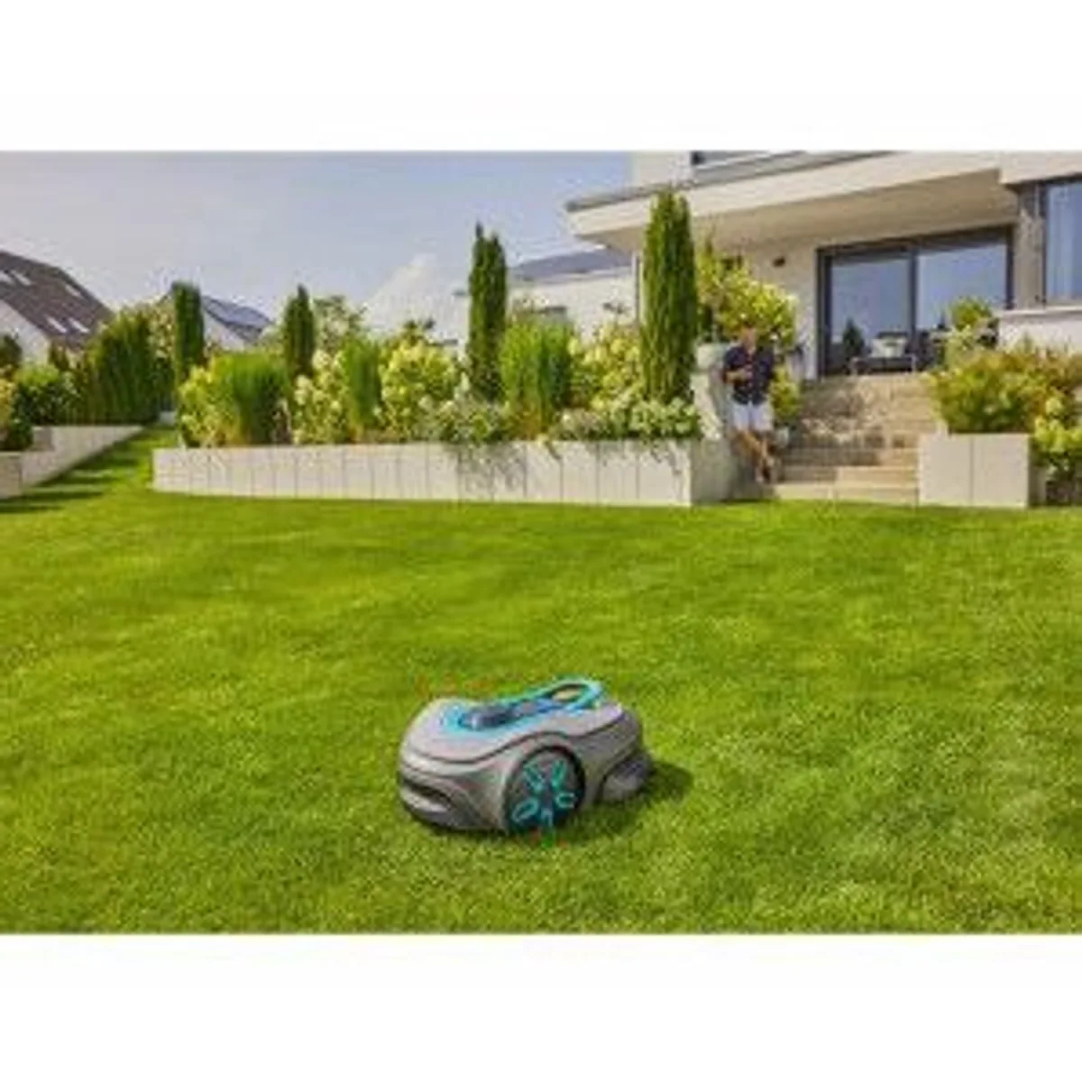Gardena smart SILENO free 900 m², präzise Steuerung, leise Betriebsweise, wetterfest 4