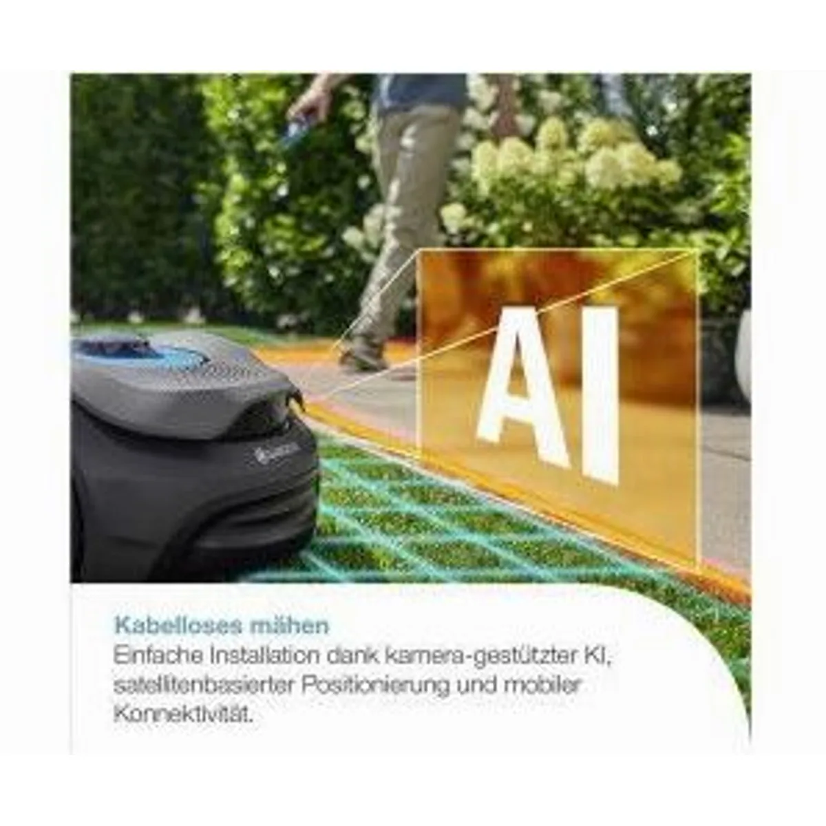 Gardena smart SILENO sense, intelligente Rasenpflege, App-Steuerung, wetterfest 2