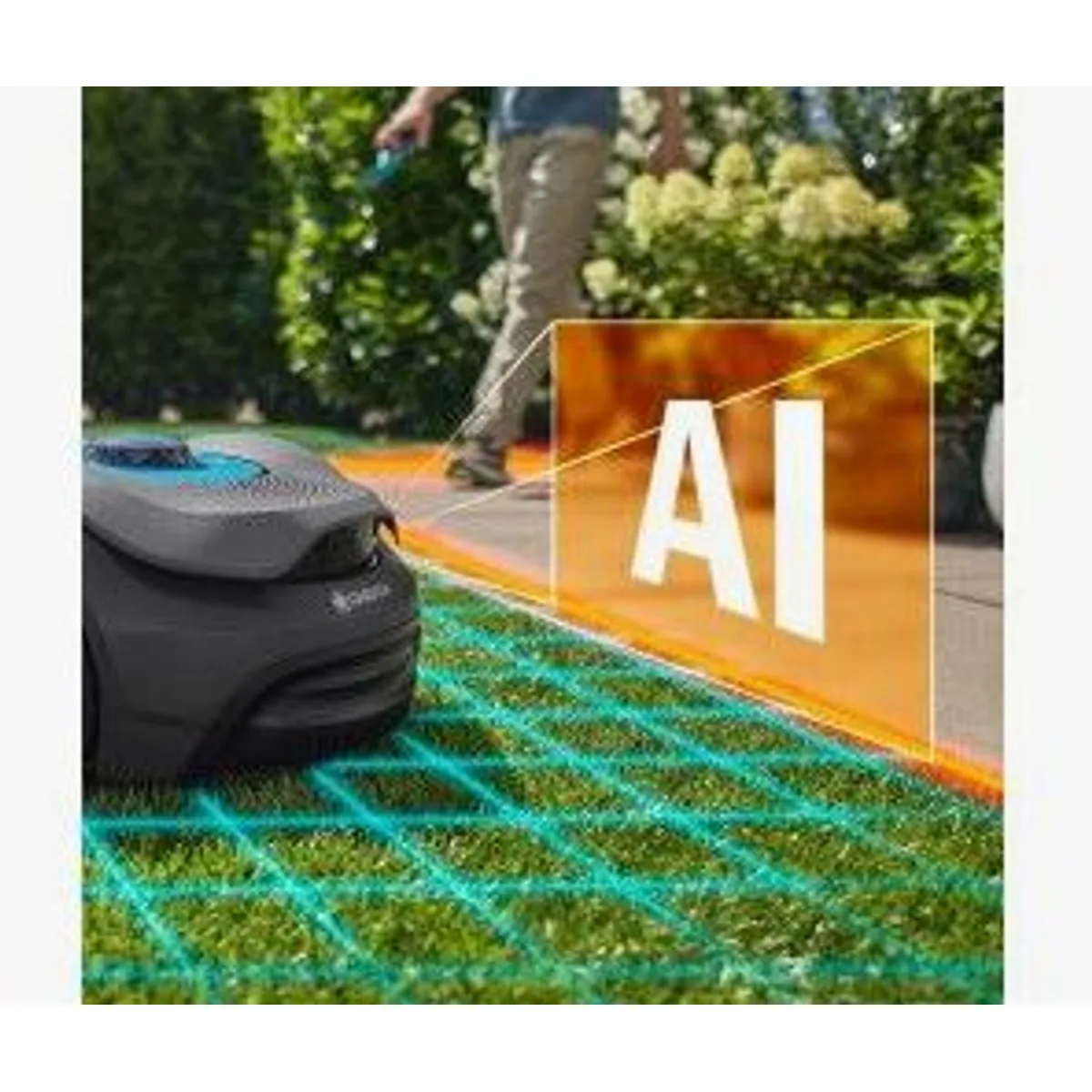 Gardena Smart SILENO Sense 400, präzise Rasenpflege, intelligente Steuerung, leise Arbeitsweise 2