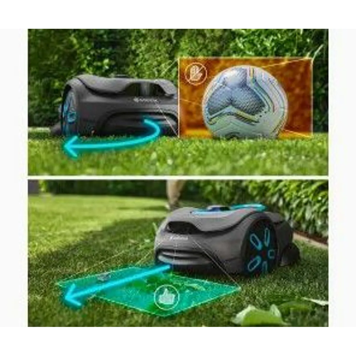 Gardena Smart SILENO Sense 400, präzise Rasenpflege, intelligente Steuerung, leise Arbeitsweise 4