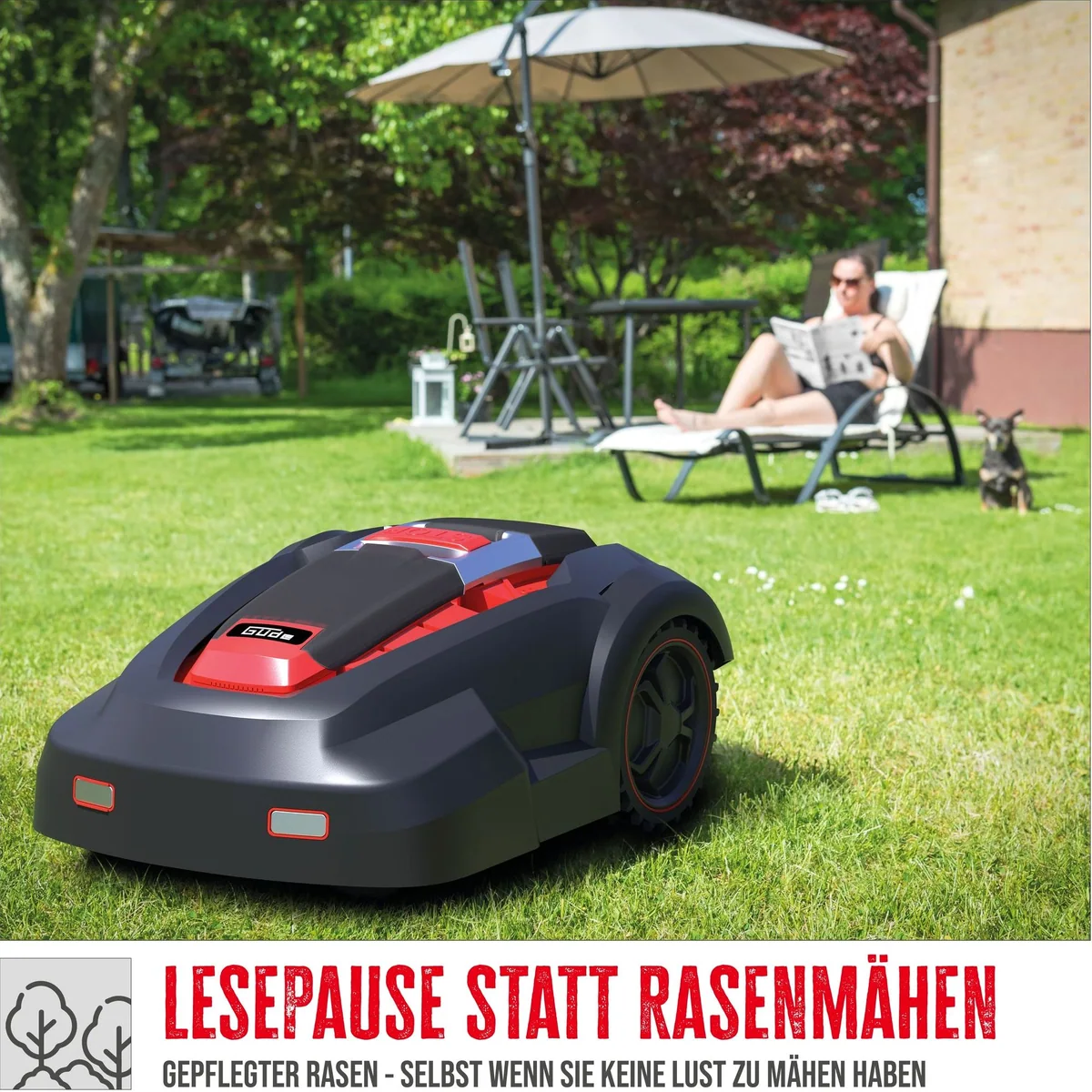 Güde Rasenmähroboter GRR 240.1, für Rasenflächen bis 1000 m², 3 hochwertige Schneidemesser 2