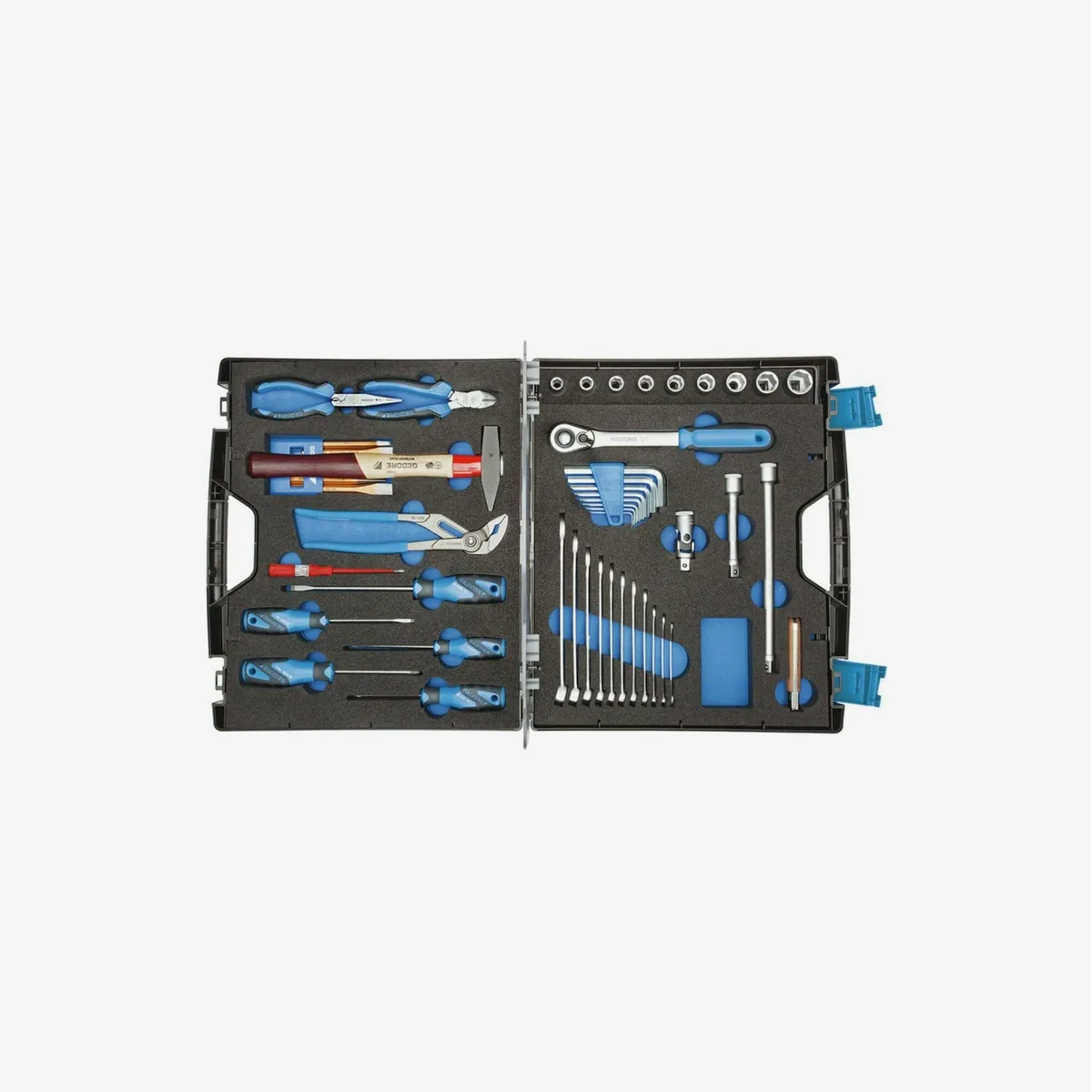 Gedore Werkzeugkoffer TOURING, 49-teilig, universell einsetzbar, robust und langlebig