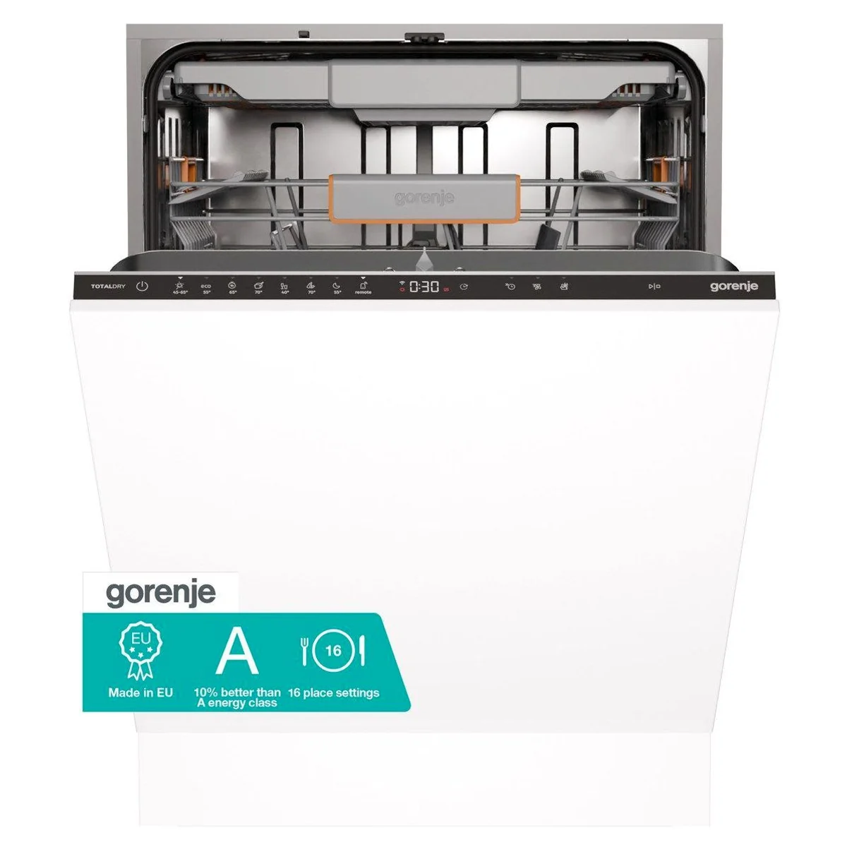 GORENJE GV673A67 Geschirrspüler, 16 Maßgedecke, Energieeffizienzklasse A — vollintegrierbar, Startzeitvorwahl, 9,5 l Verbrauch 2