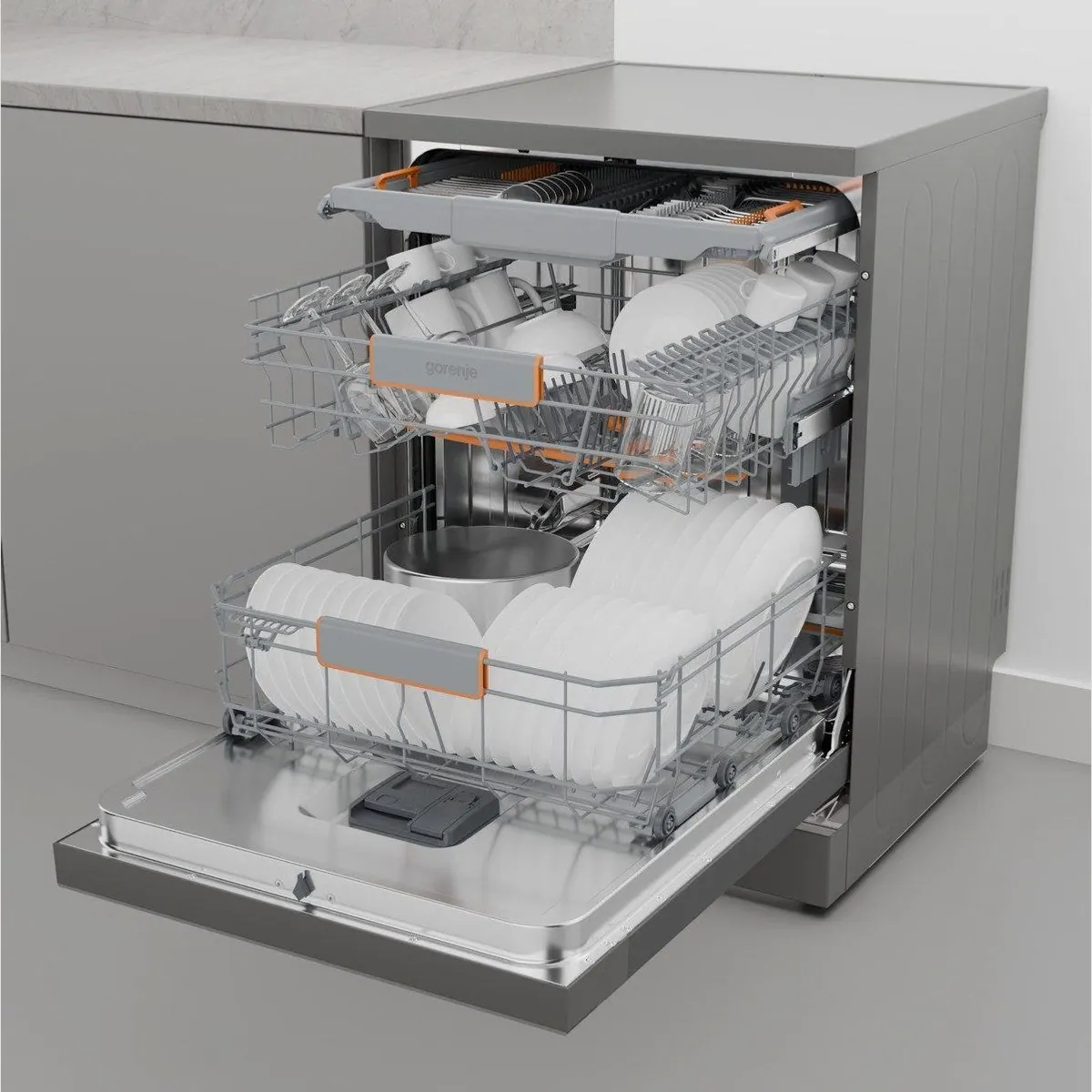 GORENJE GS673A96X Standgeschirrspüler, 16 Maßgedecke, Energieeffizienzklasse A 5