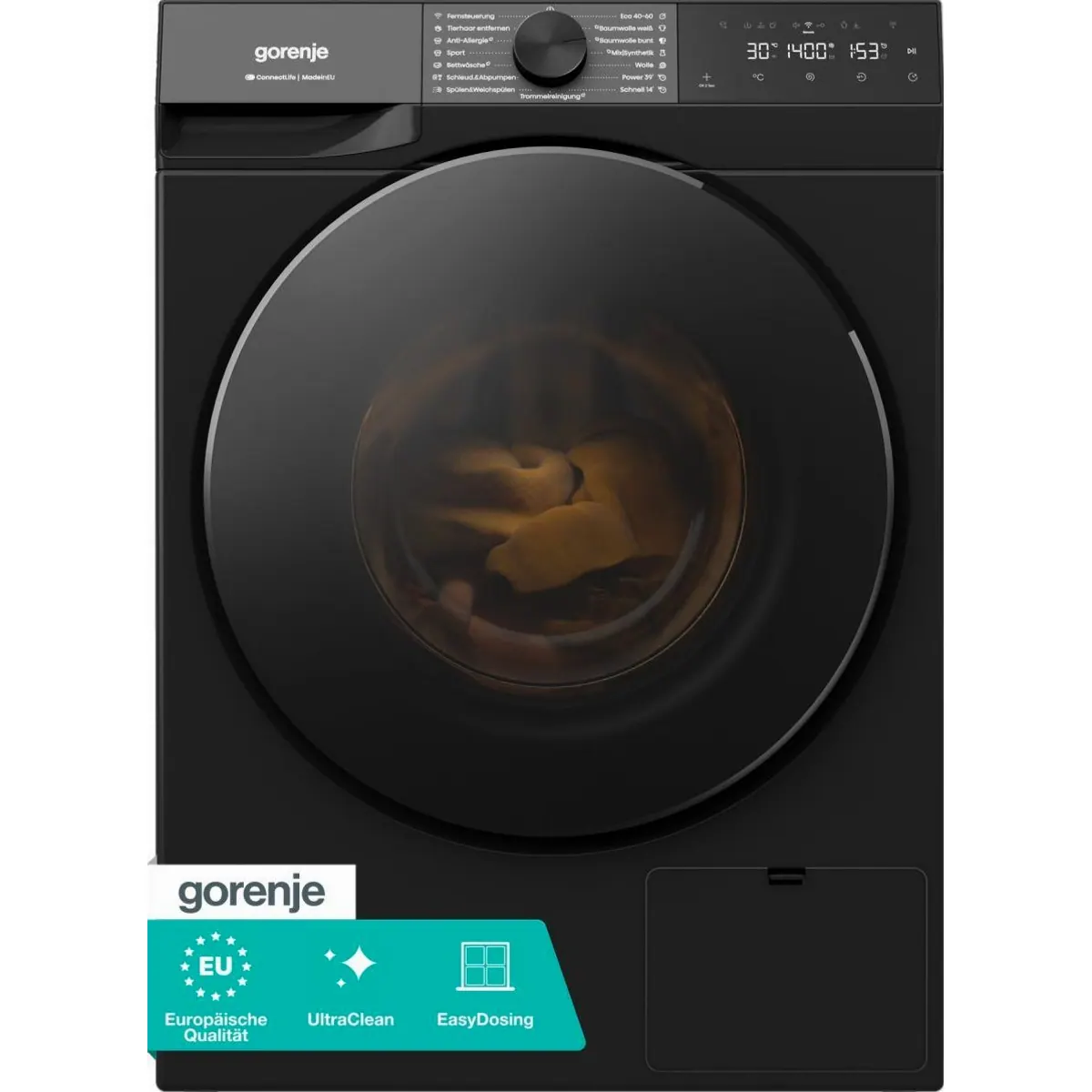 GORENJE W53G484A3P1B Waschmaschine, 8 kg, 1400 U/min, innovative Energieeffizienz