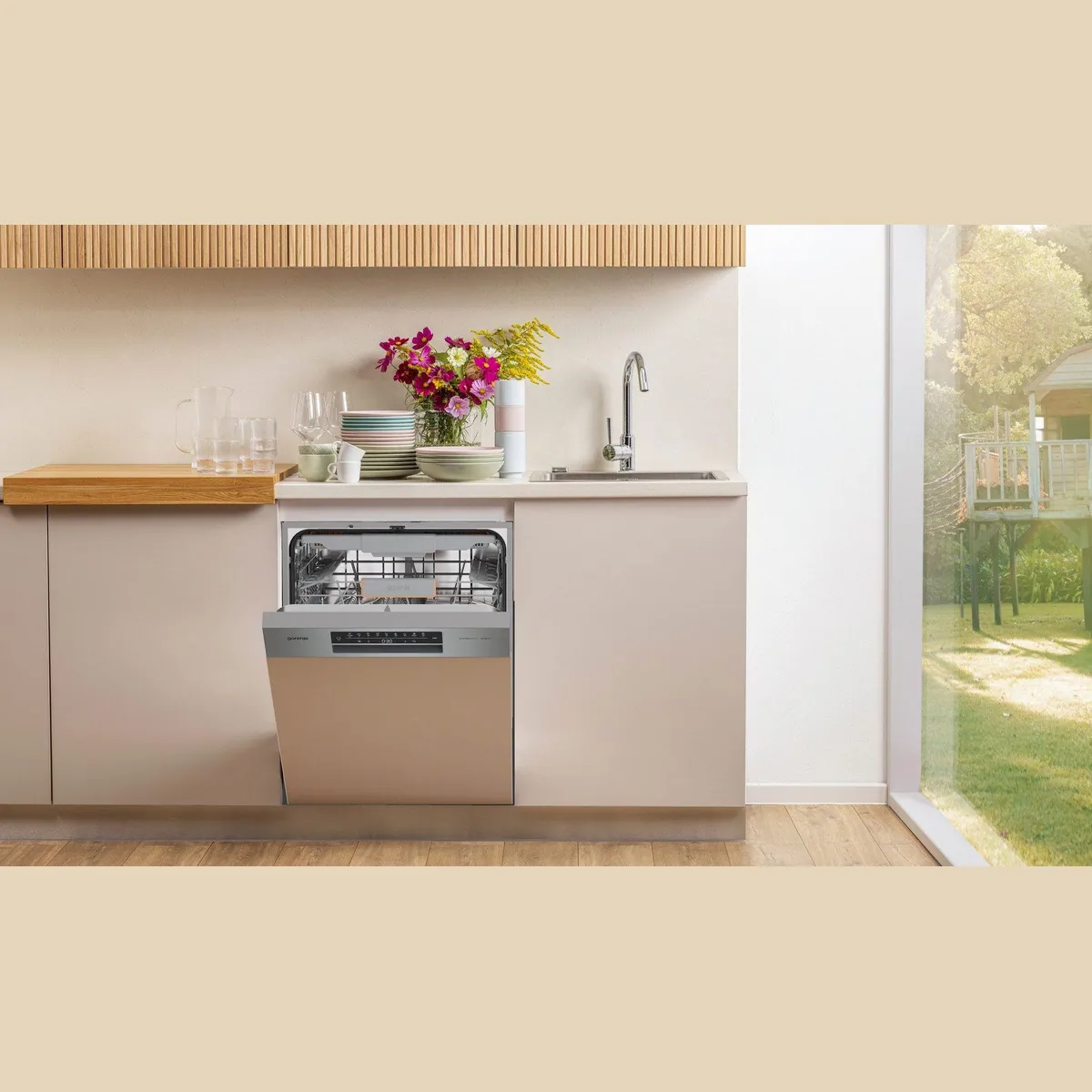 GORENJE GI663B95X Geschirrspüler, 16 Maßgedecke, Energieeffizienzklasse B, automatische Türöffnung 2