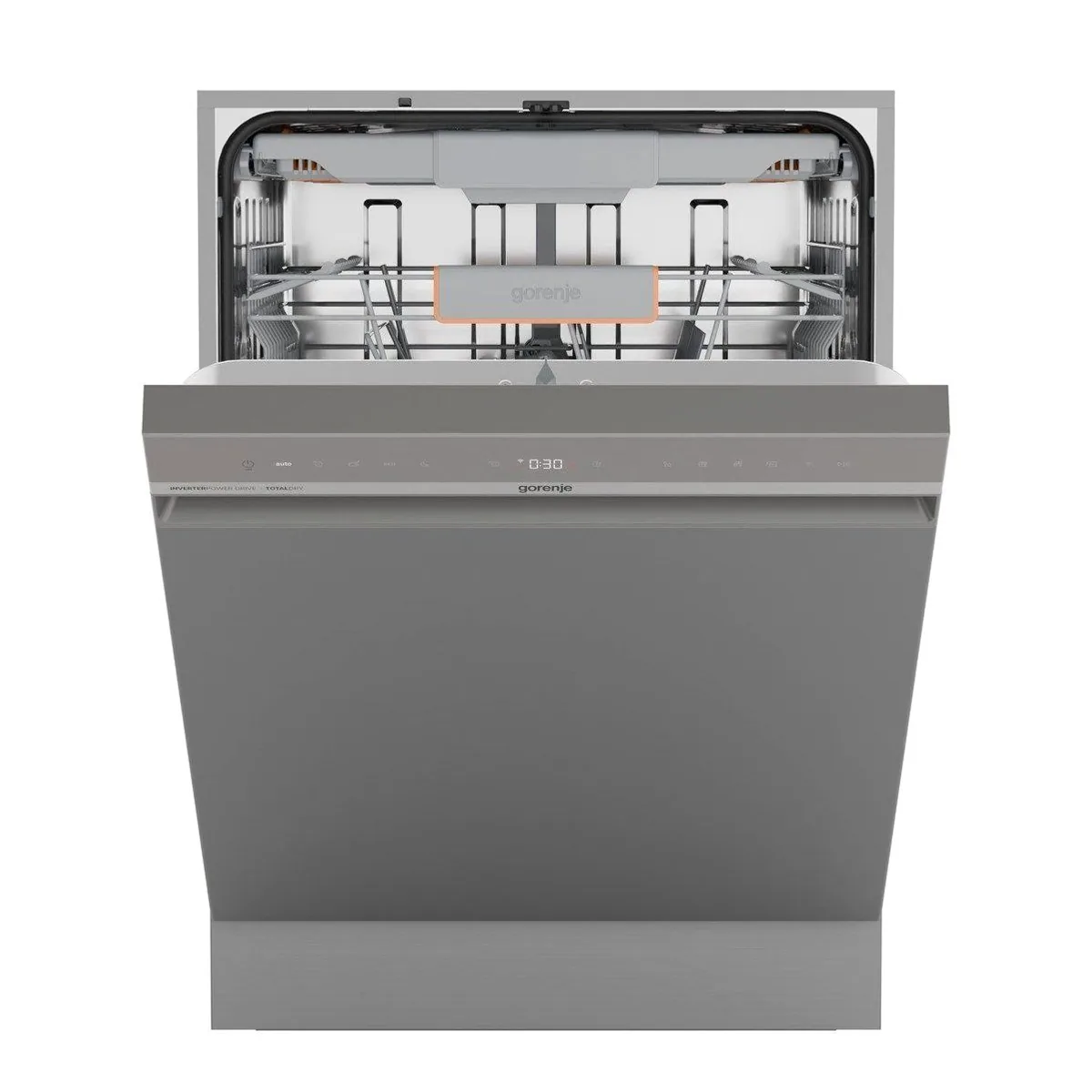 GORENJE GU663B95X Unterbaugeschirrspüler, 16 Maßgedecke, Energieeffizienzklasse B, automatische Türöffnung