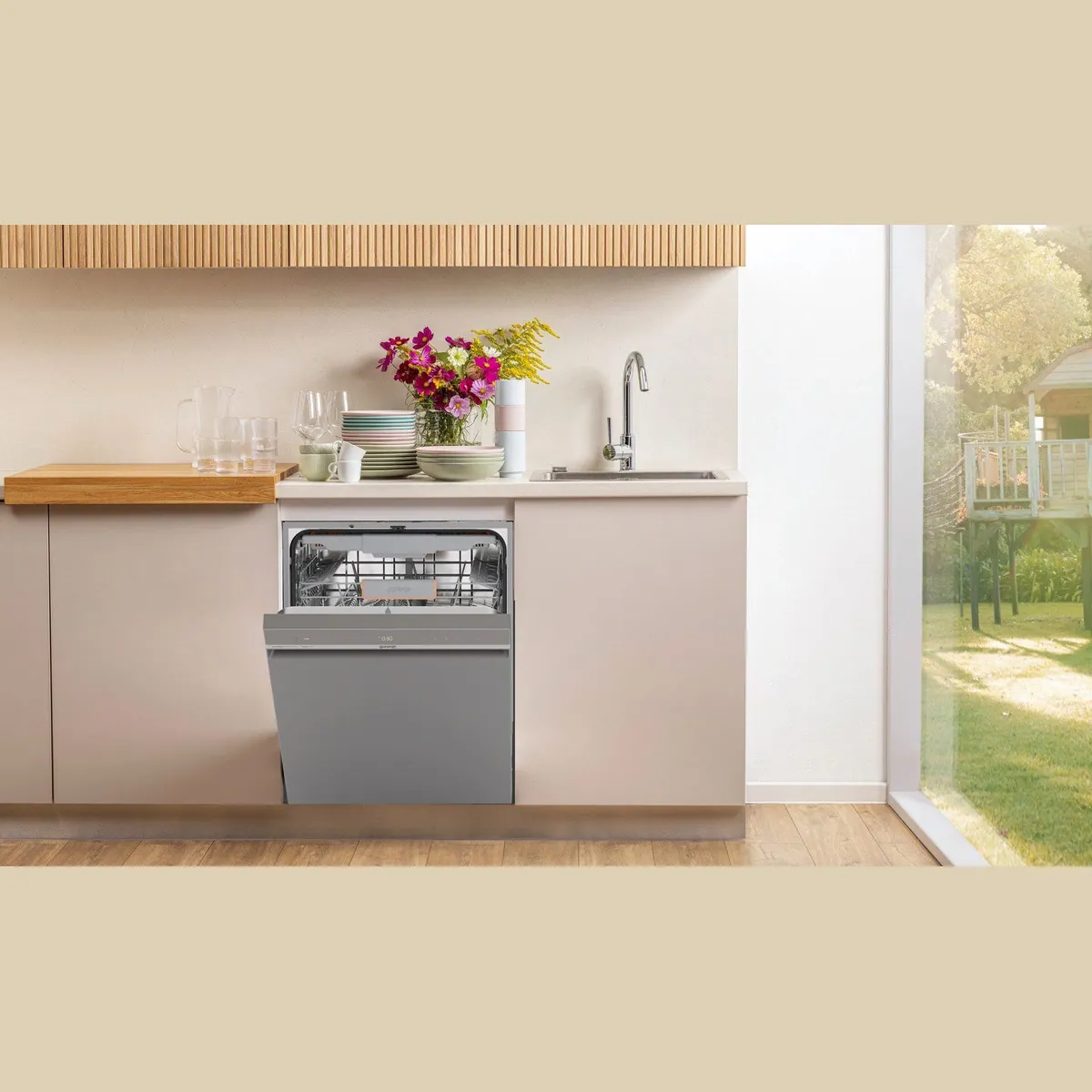 GORENJE GU663B95X Unterbaugeschirrspüler, 16 Maßgedecke, Energieeffizienzklasse B, automatische Türöffnung 2