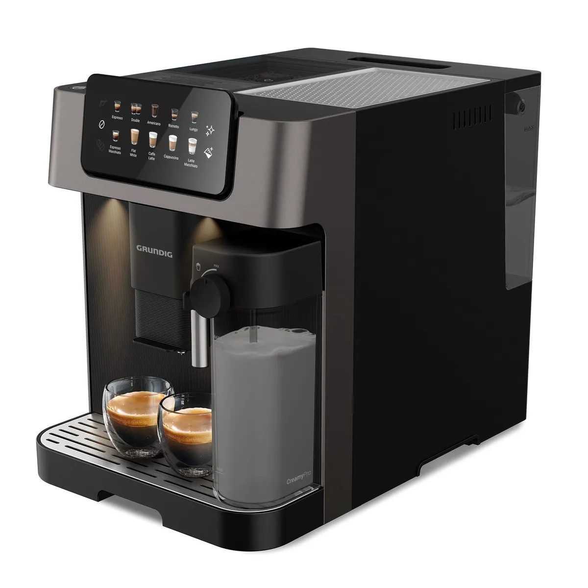 Grundig KVA 7230 Kaffeevollautomat, 19 Bar Druck, GrindPro & CreamyPro System 3
