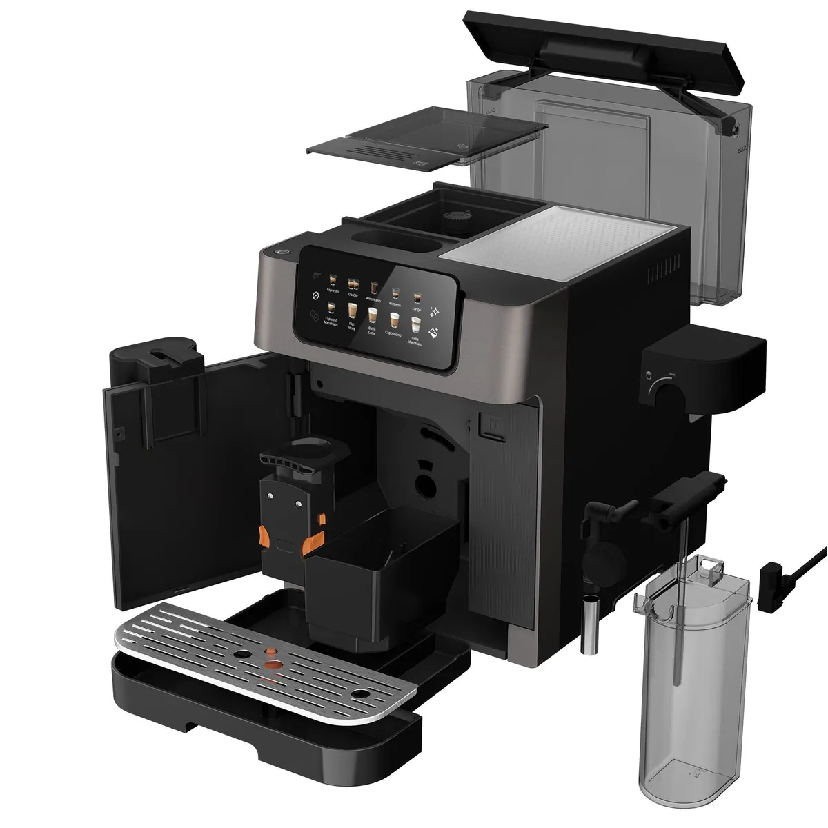 Grundig KVA 7230 Kaffeevollautomat, 19 Bar Druck, GrindPro & CreamyPro System 5
