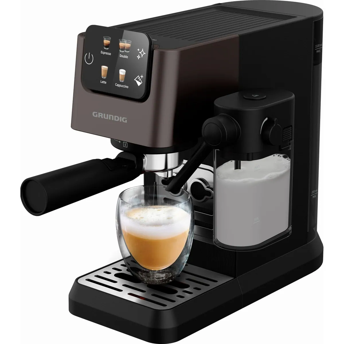 Grundig KSM 5330 Espressomaschine, 15 Bar Druck & Touch-Display