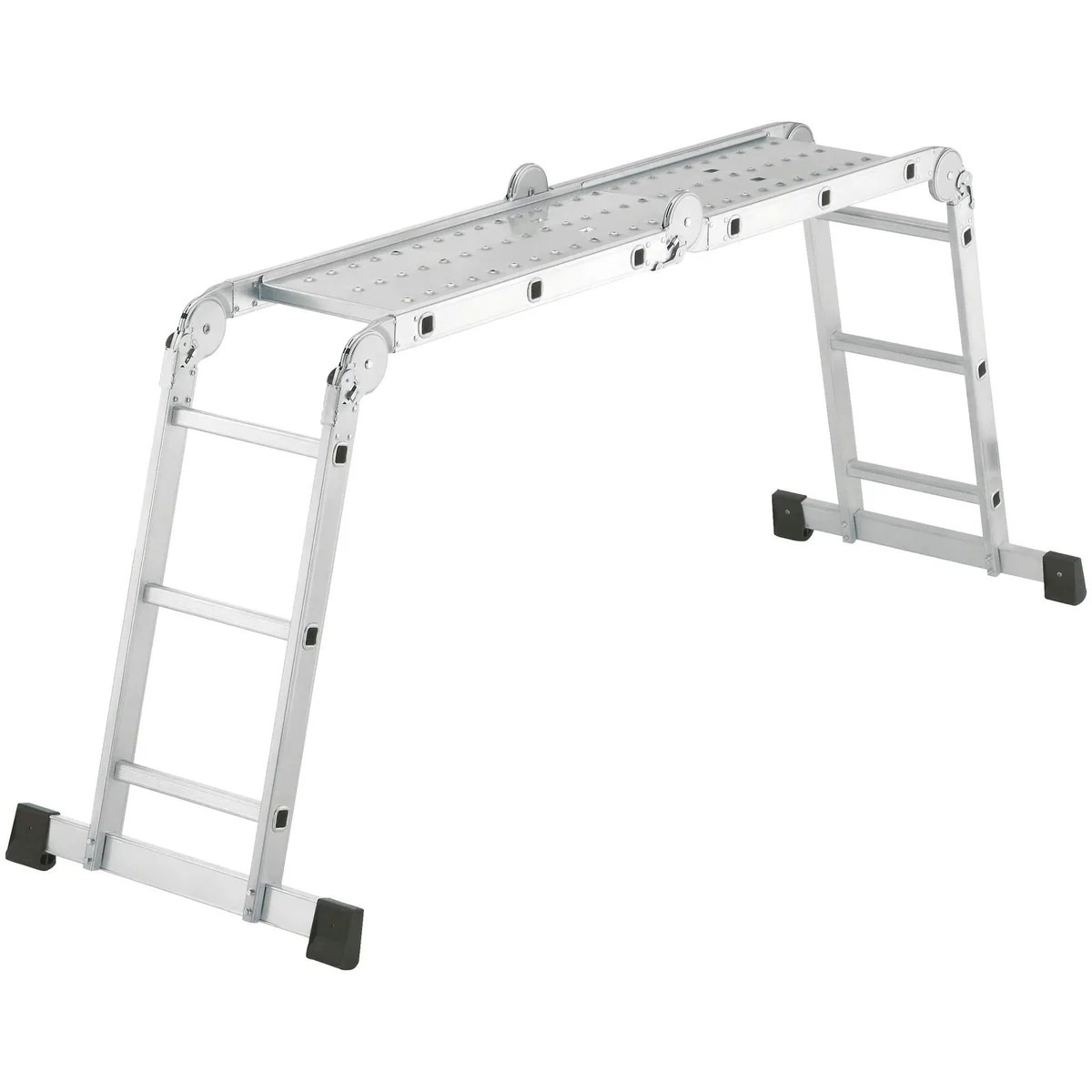 Hailo M60 Gelenkleiter, Aluminium-Universalleiter mit 6 Sicherheitsgelenken