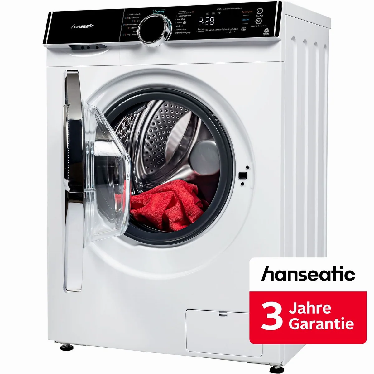 Hanseatic Waschtrockner HWDK86AD, 8 kg Waschen, 6 kg Trocknen, 1400 U/min