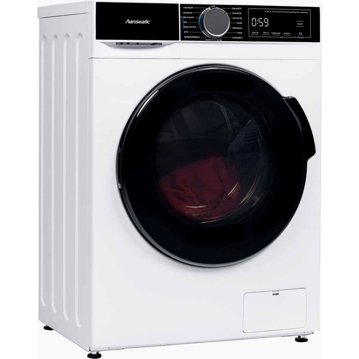 Hanseatic HWMA814B Waschmaschine, 8 kg Fassungsvermögen, 1400 U/min 2